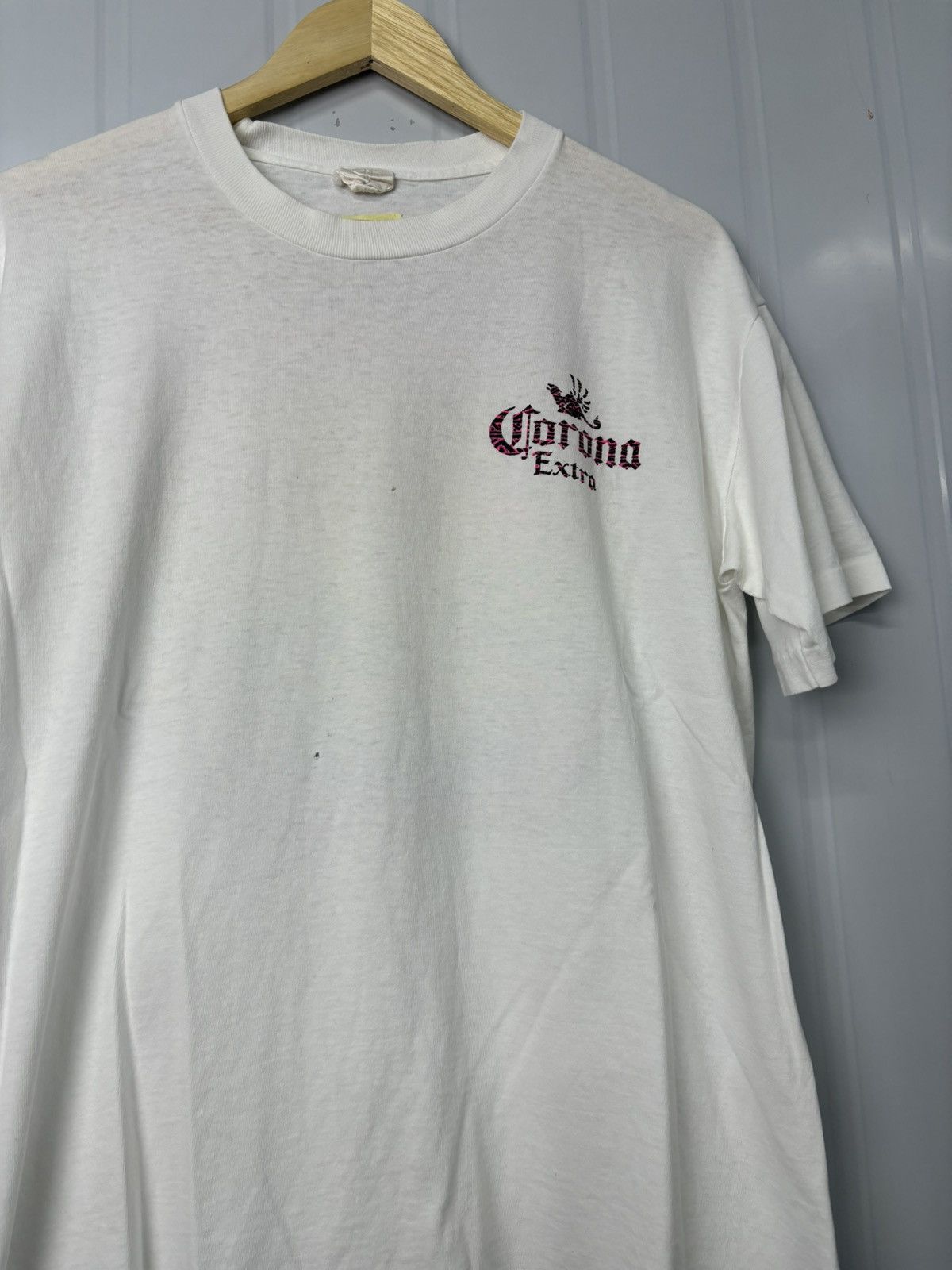 Budweiser × Vintage RARE! Vintage 90’s Promo Corona Extra Art Size US L / EU 52-54 / 3 - 4 Thumbnail
