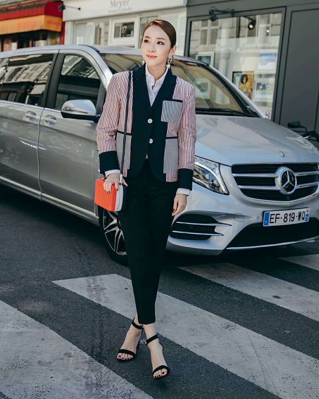 Thom Browne TB Women's Runway Inside-Out Colorblock Blazer 40 Size S / US 4 / IT 40 - 8 Thumbnail