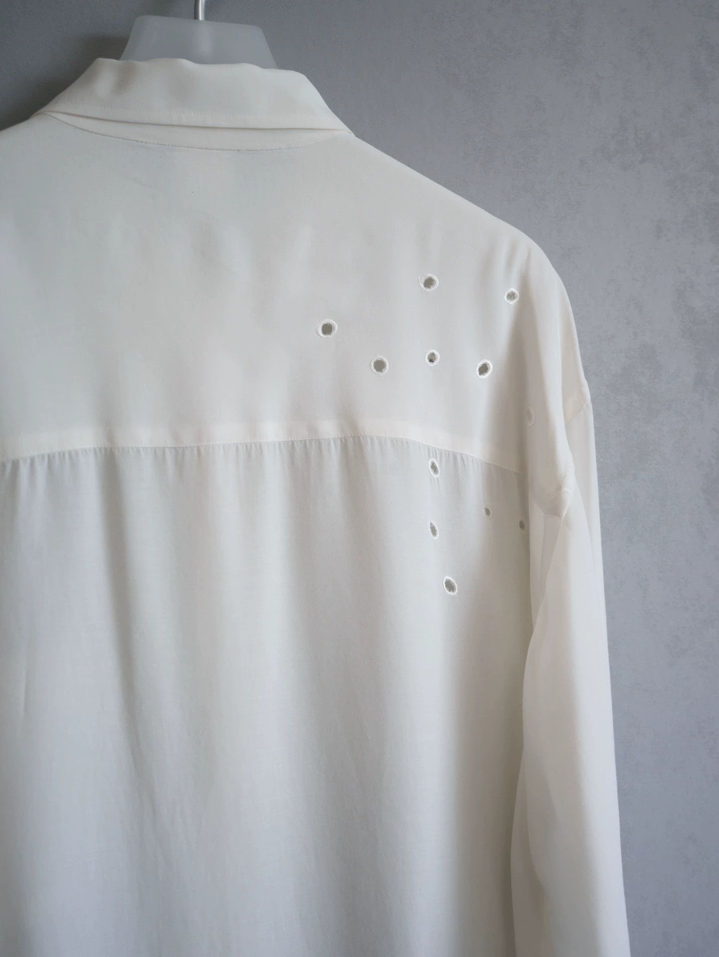 Yohji Yamamoto Yohji Yamamoto 92SS Bullet Hole Cutout Shirt Size US M / EU 48-50 / 2 - 6 Thumbnail