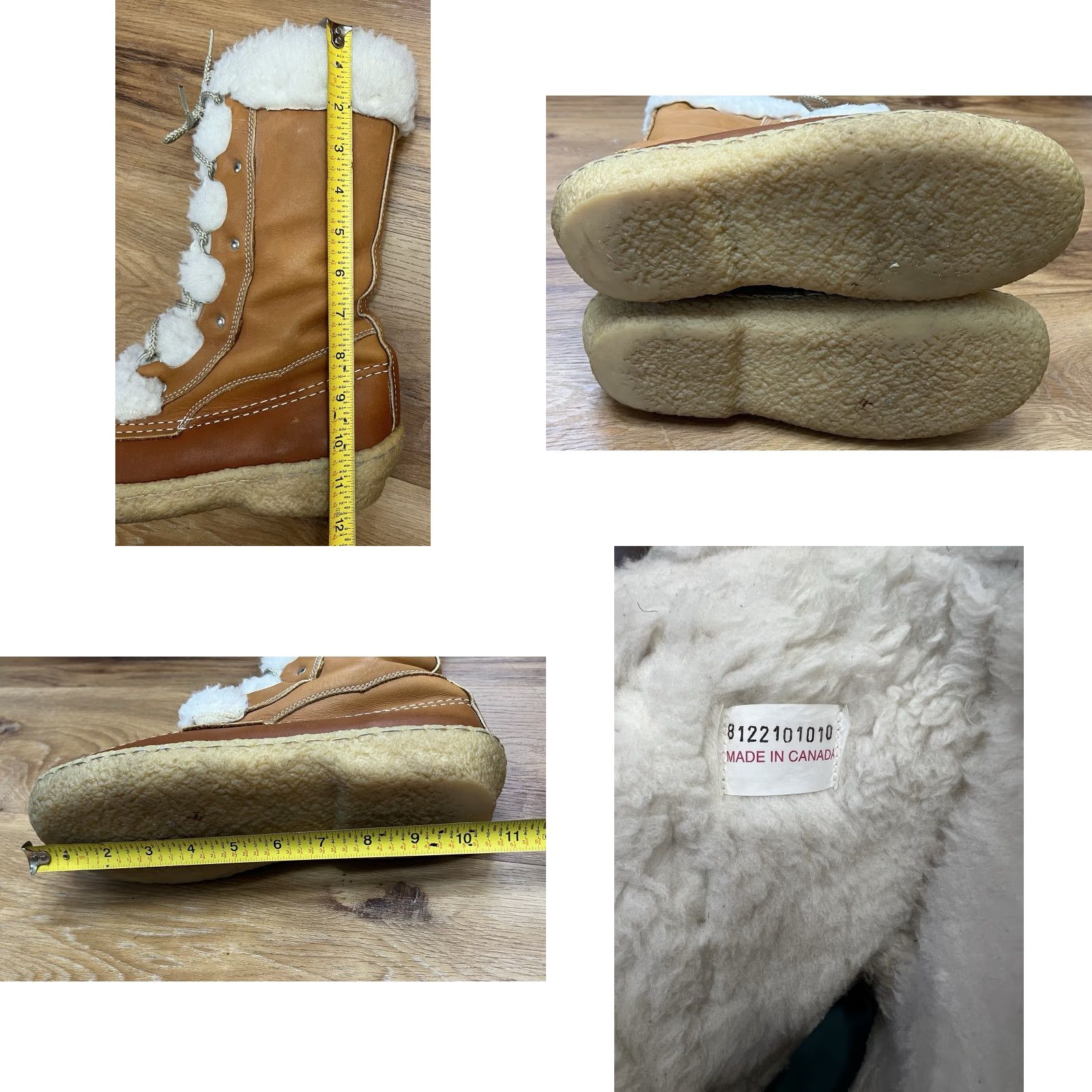 Vintage VINTAGE Cabela's Boots Leather Shearling Moccasin Snow Winter Brown Women's Size 9 Pair Lined Canada Size US 9 / IT 39 - 8 Thumbnail