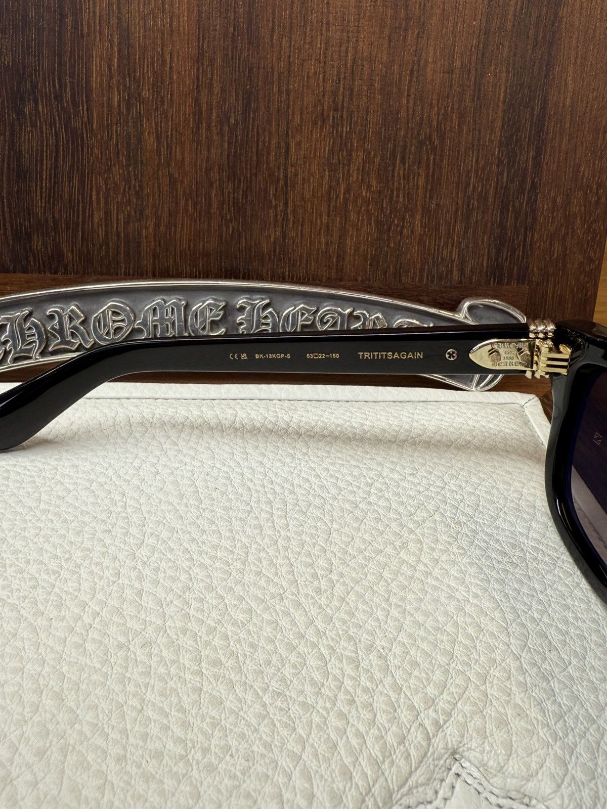 Chrome Hearts Chrome Hearts Trititsagain Sunglasses Size ONE SIZE - 8 Thumbnail