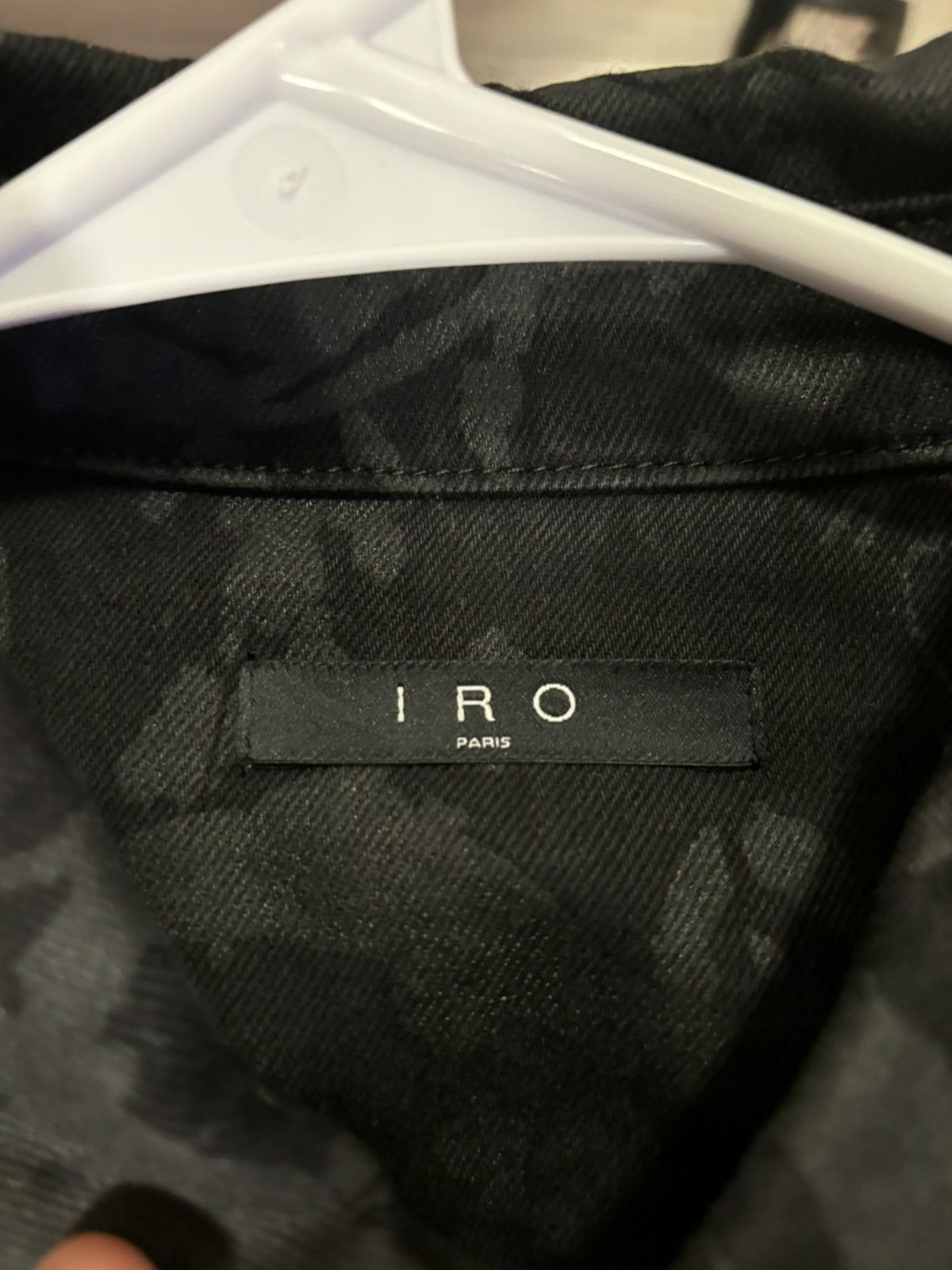 Iro Iro Kopin Leopard-Pattern Denim Shirt Size US L / EU 52-54 / 3 - 3 Thumbnail