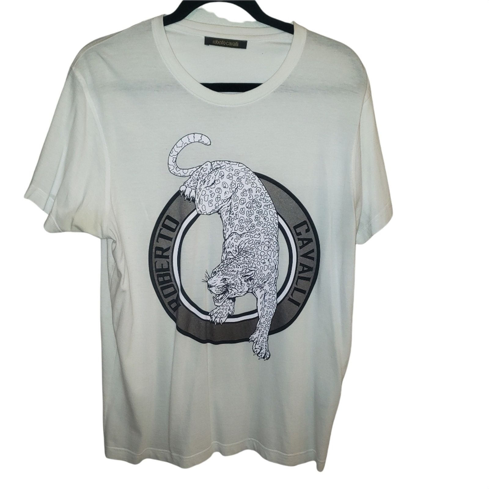 Roberto Cavalli RARE! EUC Roberto Cavalli Leopard Graphic T-Shirt Men's XL Size US XL / EU 56 / 4 - 4 Thumbnail