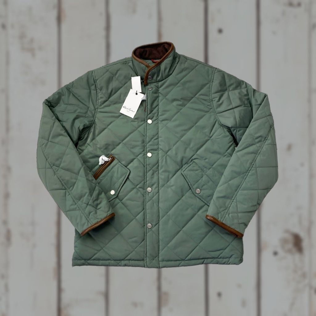 Robert Graham Robert Graham Quilted Field Jacket Green Mens Small Water Repellent NWT Size US S / EU 44-46 / 1 - 1 Thumbnail