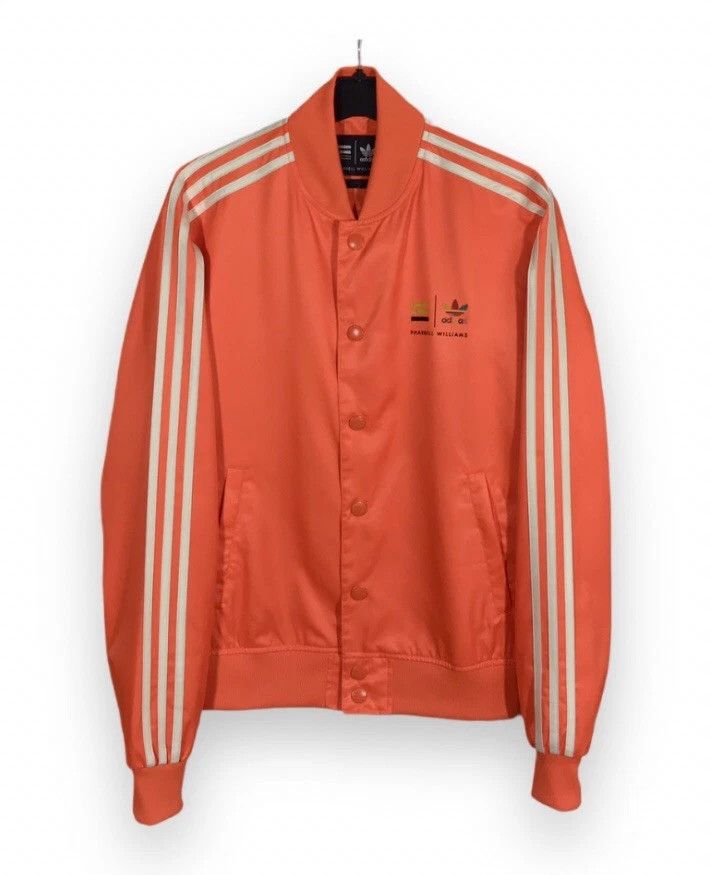 Adidas × Pharrell Adidas Pharrell Williams Bomber Button Jacket Bright Orange Size US M / EU 48-50 / 2 - 1 Thumbnail