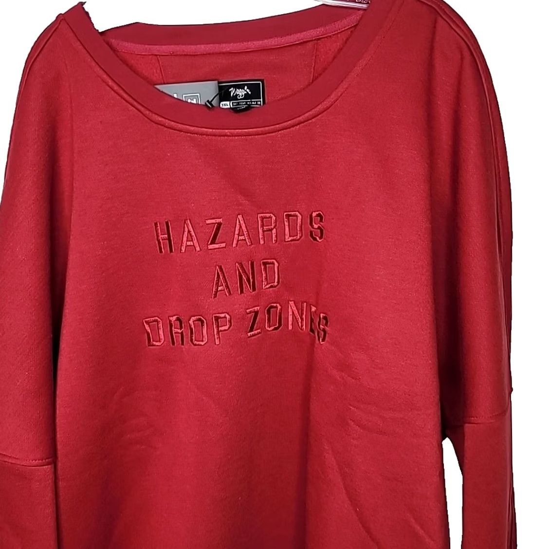 Vintage Waggle Red Hazards & Drop Zones Golfing Crew Sweatshirt Size US XXL / EU 58 / 5 - 2 Thumbnail
