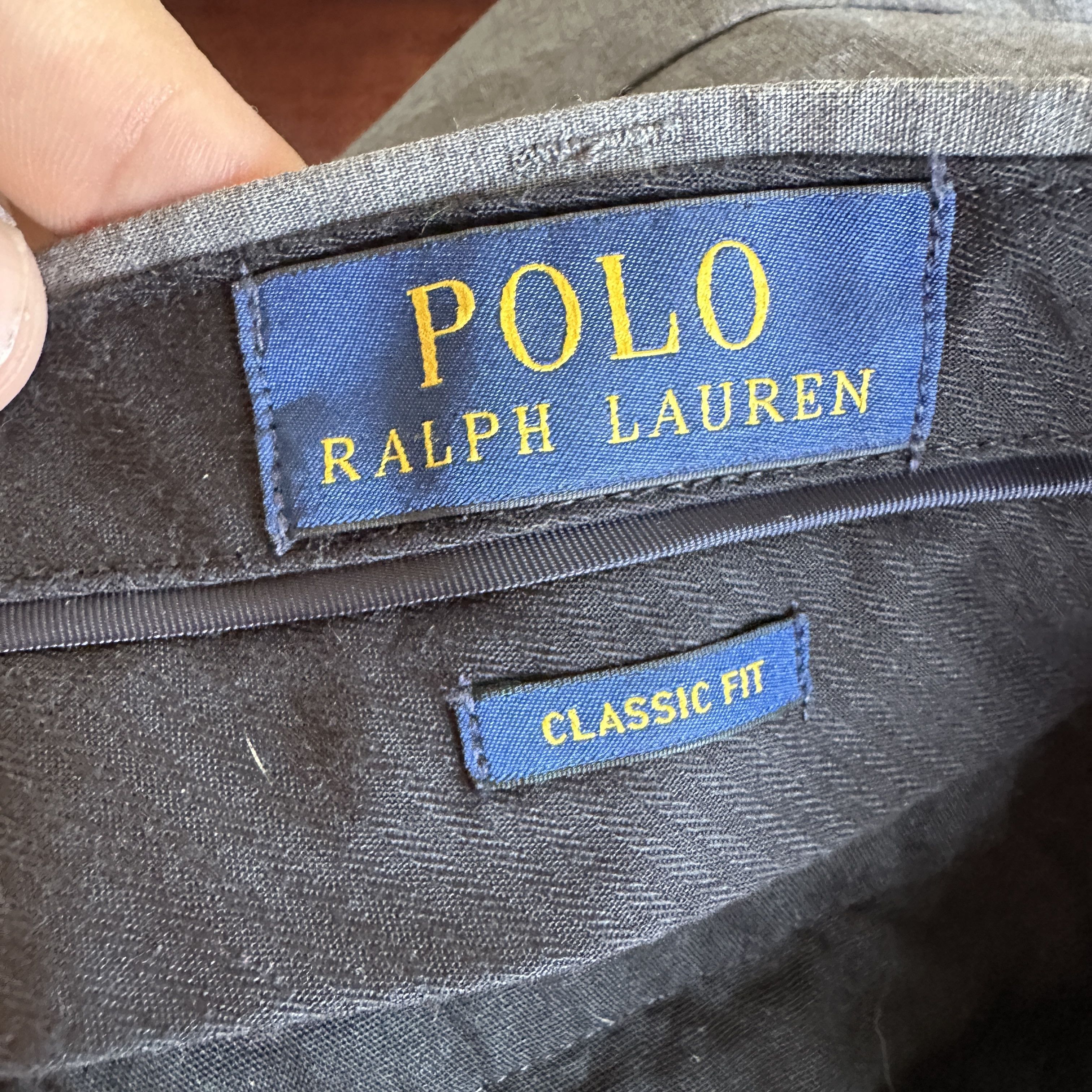 Polo Ralph Lauren Polo Ralph Lauren Chino Trousers 33x32 Grey Classic Fi Size US 33 - 8 Thumbnail