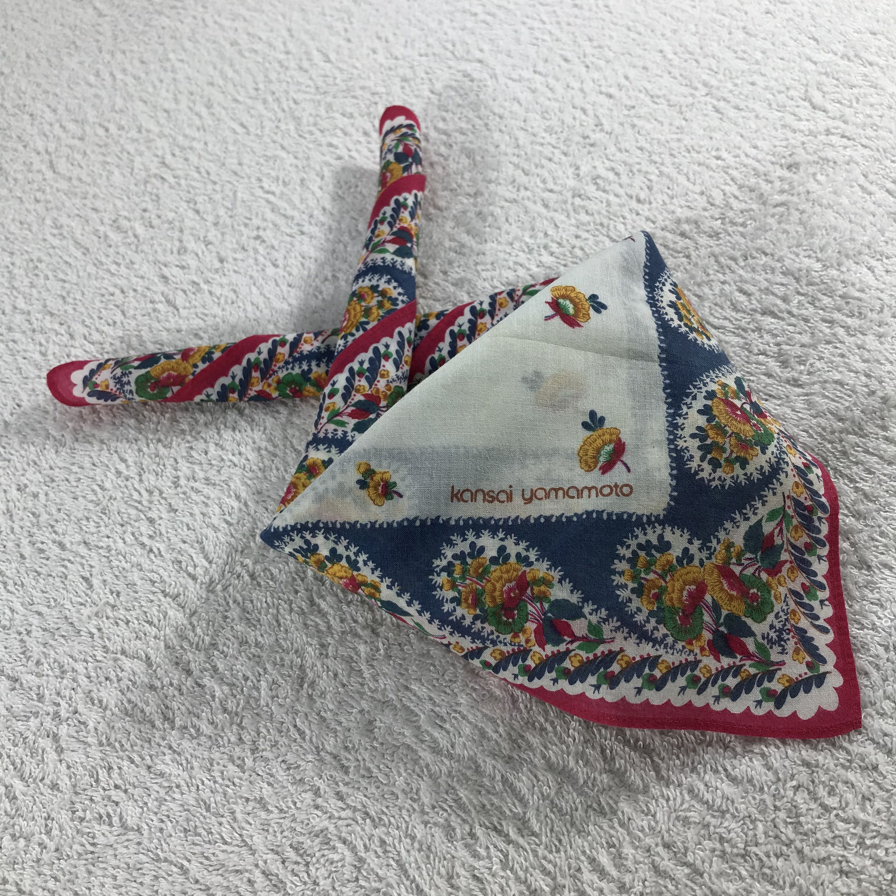 Kansai Yamamoto × Vintage Kansai Yamamoto Bandana / Handkerchief / Neckerchief - S239 Size ONE SIZE - 4 Thumbnail