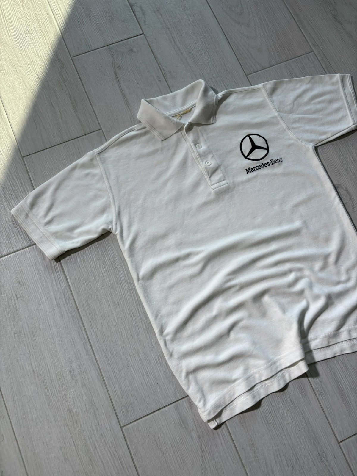 Mercedes-Benz Mercedes Benz Racing Polo Tshirt Embroidered Logo Y2K Size US M / EU 48-50 / 2 - 3 Thumbnail