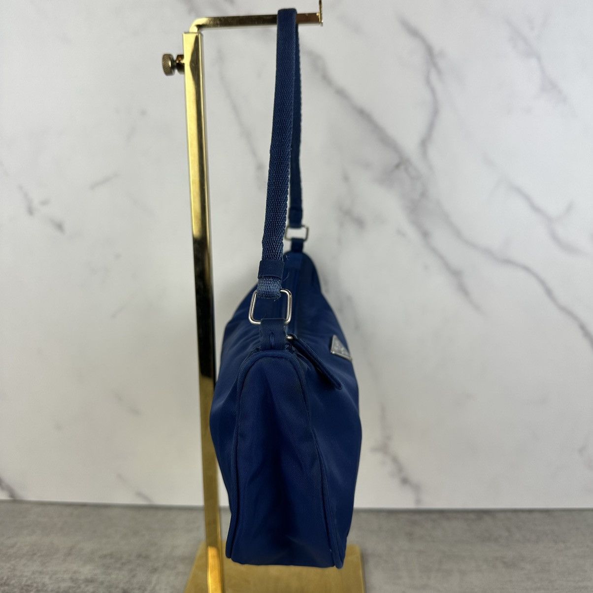 Prada Blue Prada Nylon Pochette Size ONE SIZE - 8 Thumbnail
