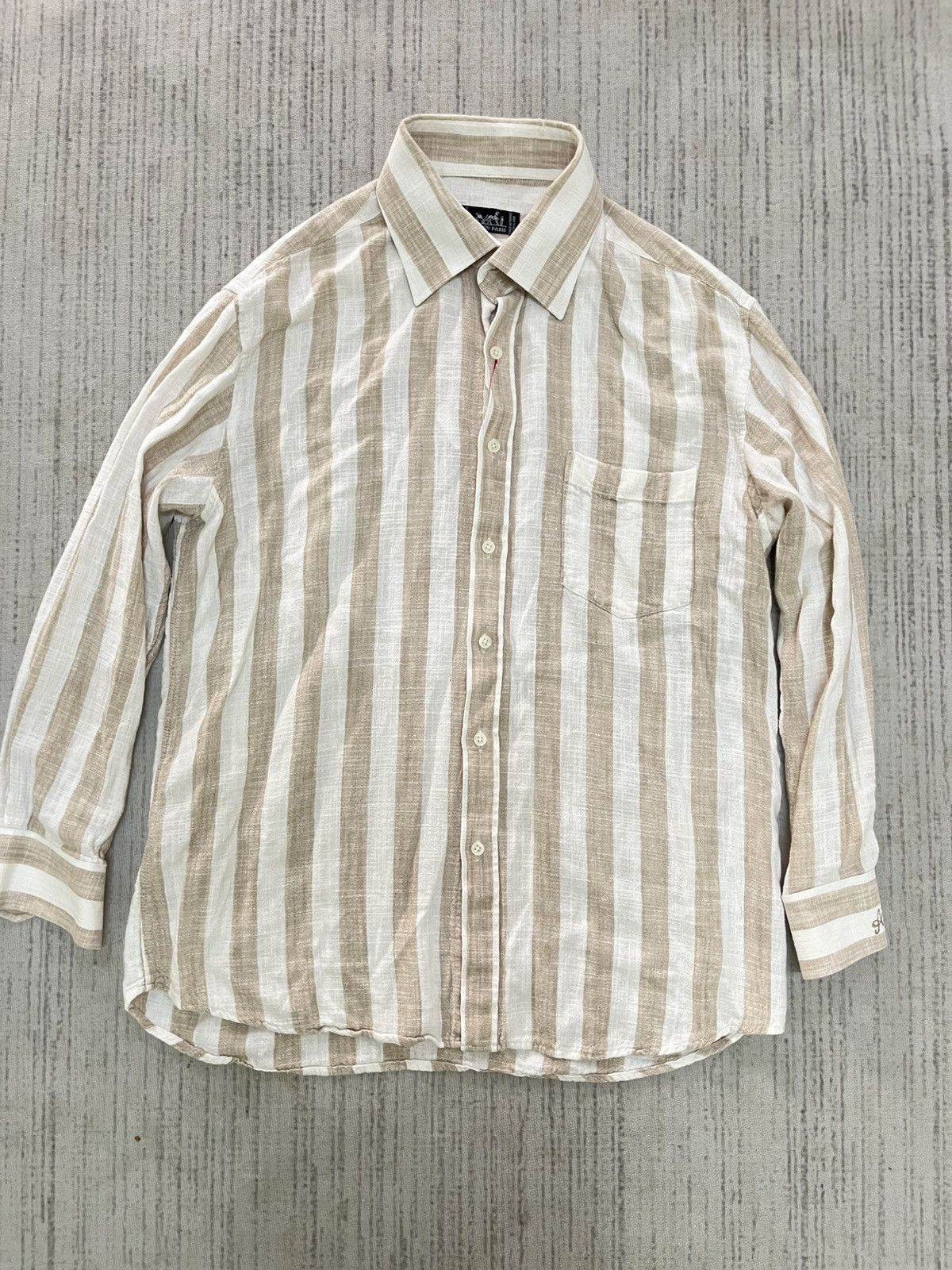 Hermes Vintage 80s hermes formal shirt Size US M / EU 48-50 / 2 - 1 Thumbnail
