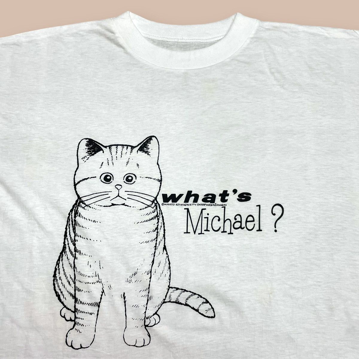Anime Vintage 80s What's Michael Japanese Manga/Anime Tee Size US L / EU 52-54 / 3 - 3 Thumbnail