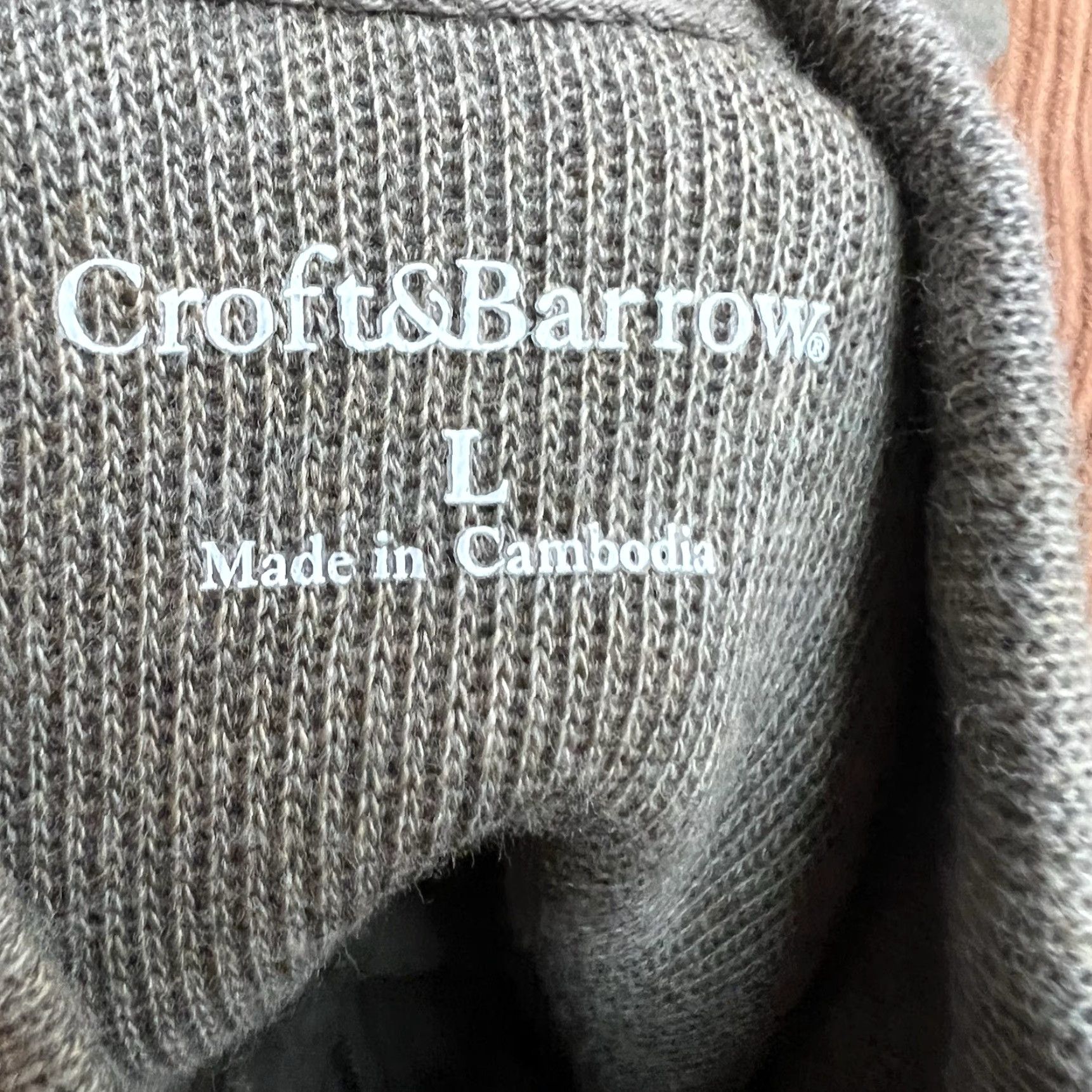 Croft & Barrow Croft & Barrow 1/4 Zip Sweater Men's Size L Brown Knit Pullover Casual Workwear Size L / US 10 / IT 46 - 7 Thumbnail