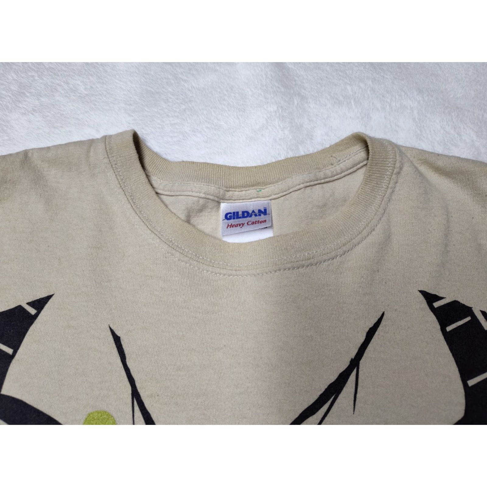 Gildan VINTAGE Ghostbusters T-Shirt Crew Neck Unisex Adults M Tan Brown Cotton Gildan Graphic Print 80s 90s Boys Girls Mens Womens Size US M / EU 48-50 / 2 - 7 Thumbnail