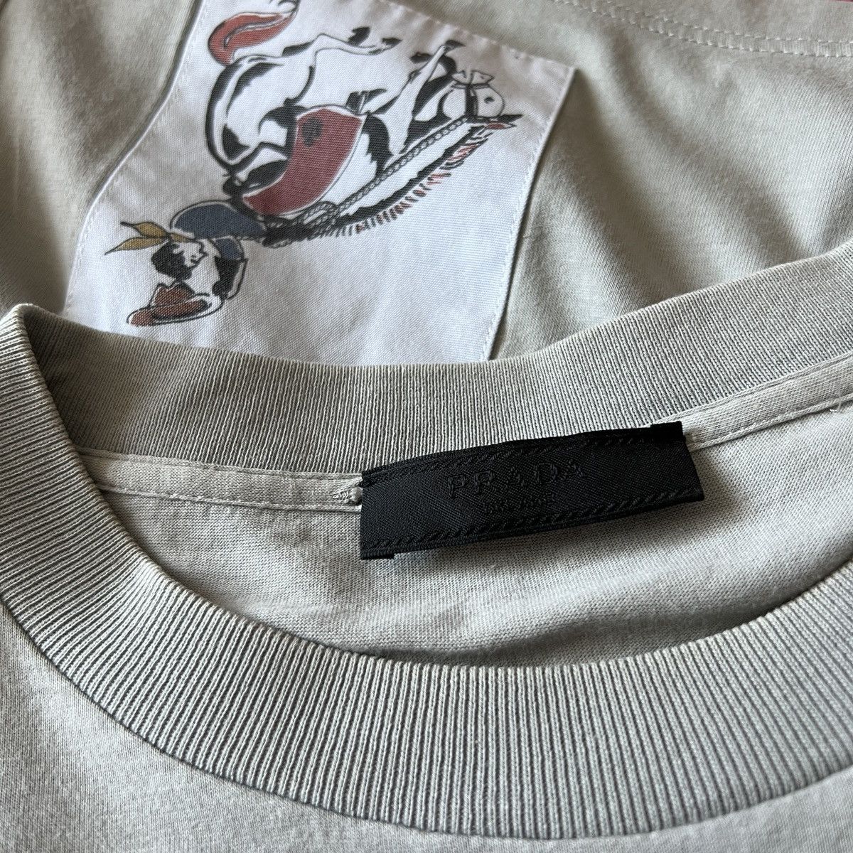 Prada 🔥🔥 Prada Contrast Patch Pocket T-Shirt Size US XL / EU 56 / 4 - 3 Thumbnail