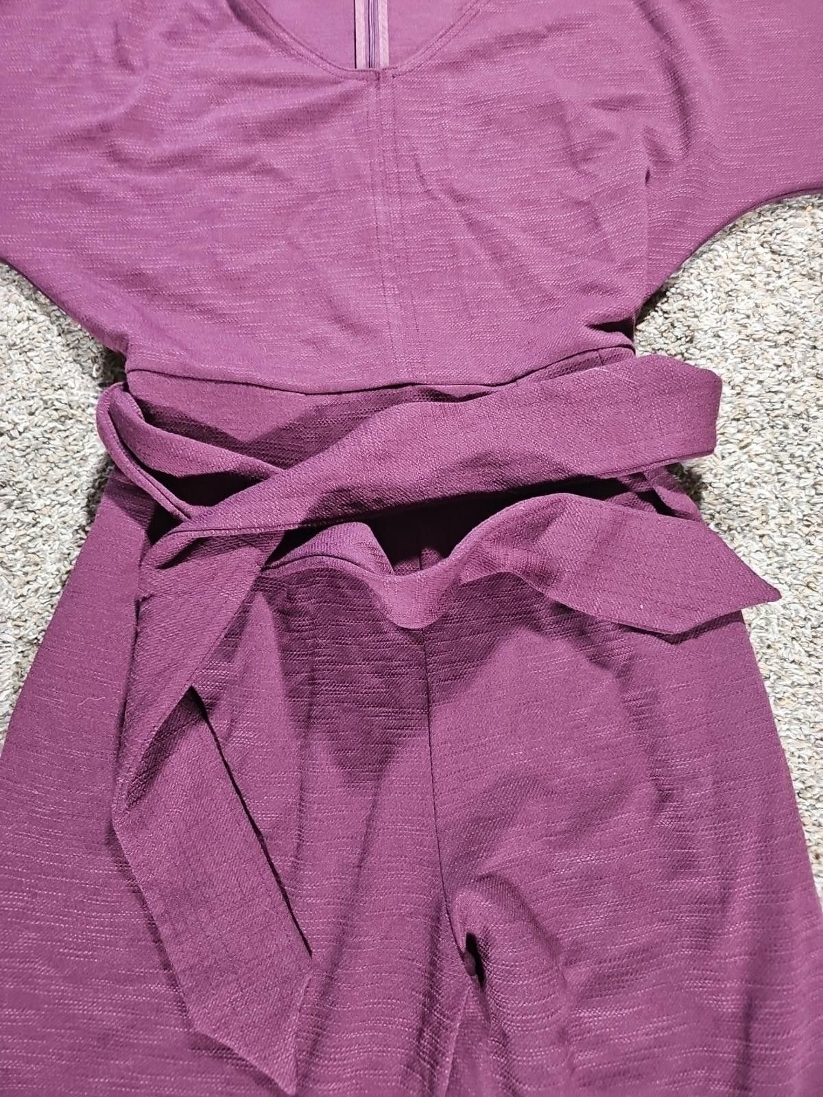 Other anthropologie Purple 1 Piece Belted Small Pantsuit Size 28" / US 6 / IT 42 - 7 Thumbnail