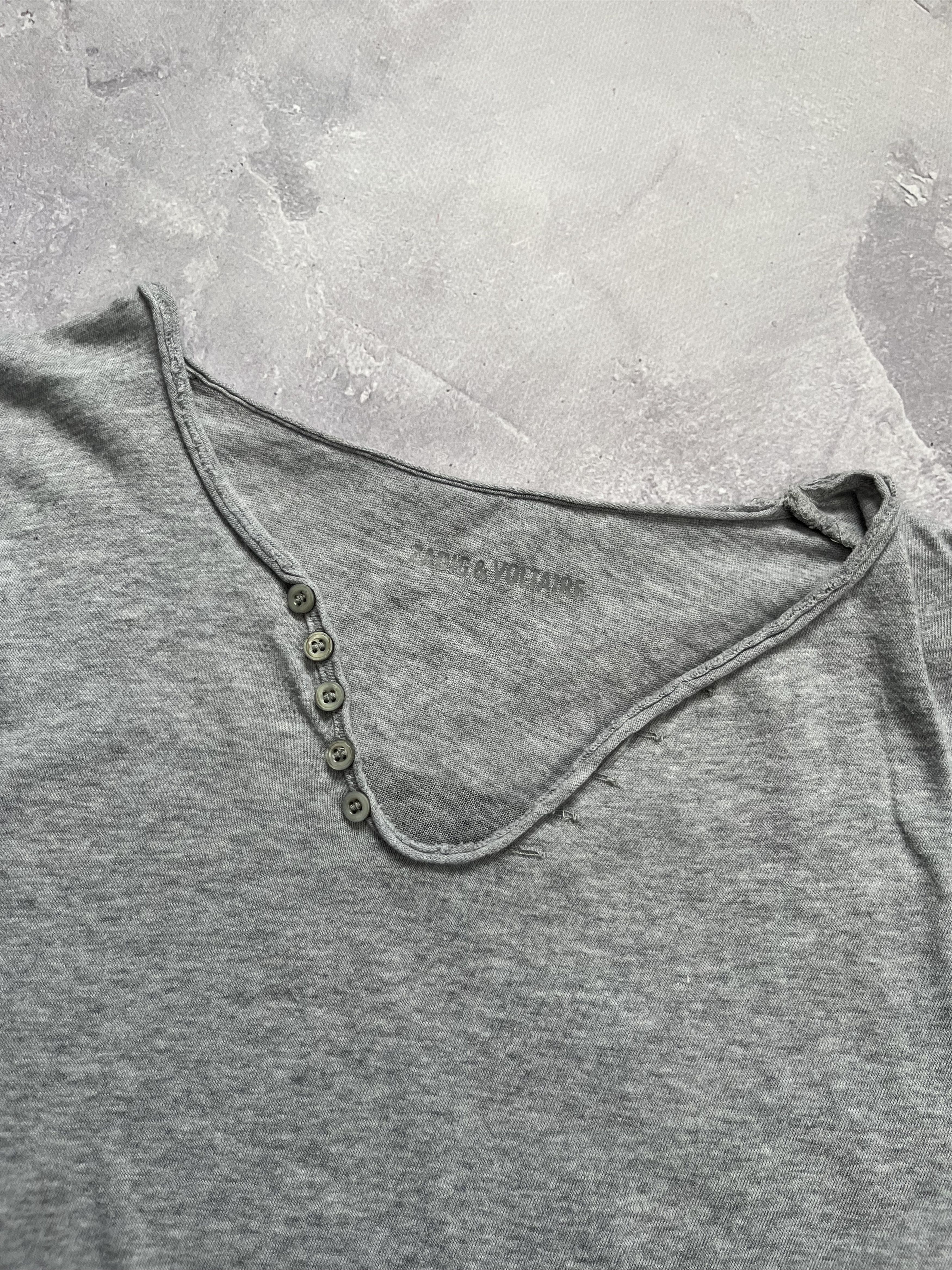 Zadig & Voltaire Zadig & Voltaire Monastir ML Custo Tunisien Skull Shirt Top Size XS / US 0-2 / IT 36-38 - 10 Thumbnail