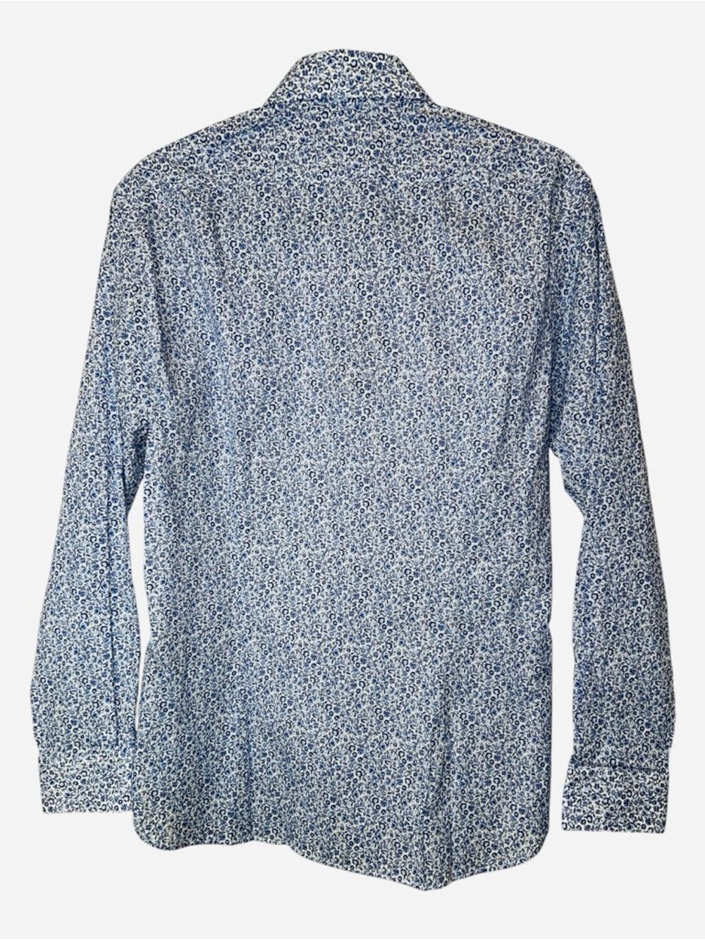 John Varvatos John Varvatos USA Slim Fit Floral Button Down Shirt Blue Wh Size US S / EU 44-46 / 1 - 2 Thumbnail