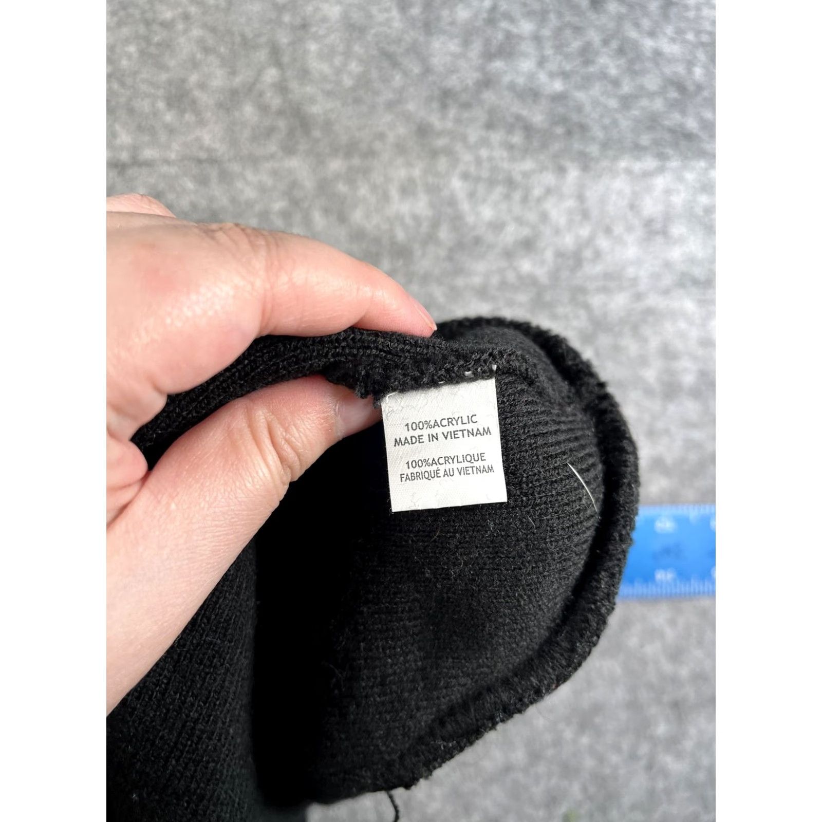 Vintage CRST Hat Beanie Unisex One Size Black Knit Logo Stretch Casual Winter Warm Size ONE SIZE - 7 Thumbnail