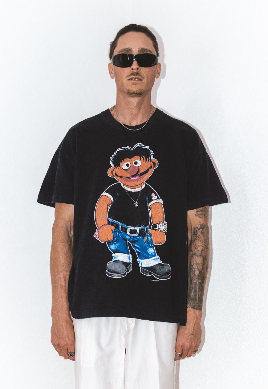 Band Tees × Rap Tees × Vintage Collectible Muppet's Emie Cartoon Graphic T shirt Size US XXL / EU 58 / 5 - 3 Thumbnail