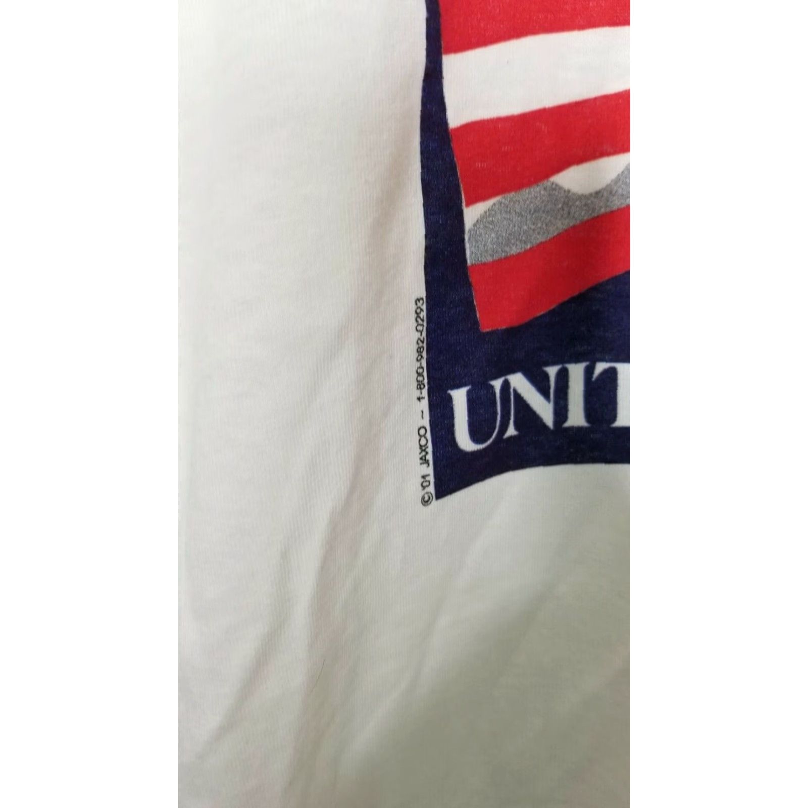 Vintage VINTAGE AllSport 9/11 Graphic T-Shirt Mens M Short Sleeve White 2001 We Will Never Forget 2000s Size US M / EU 48-50 / 2 - 3 Thumbnail