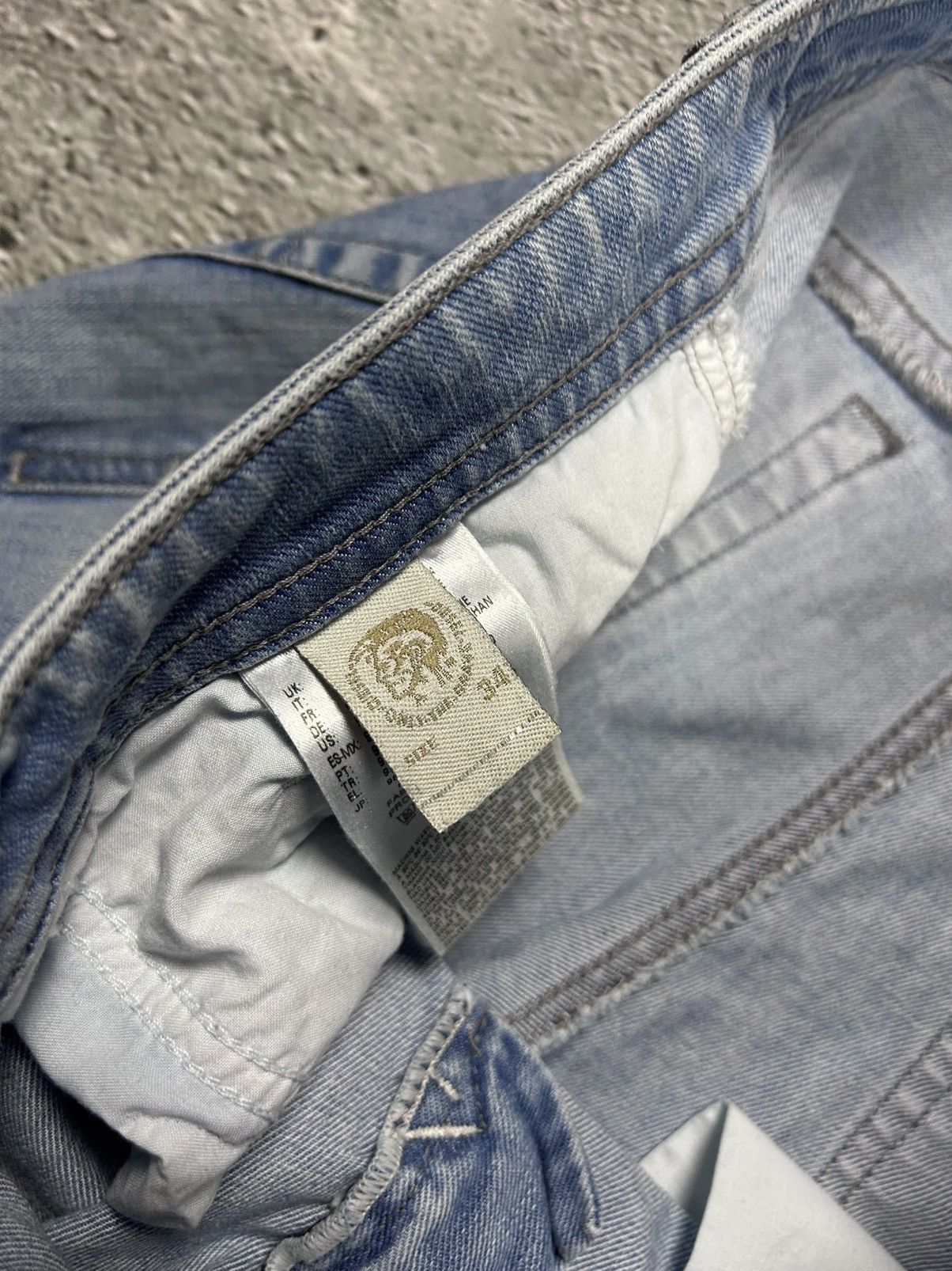 Diesel × Vintage Diesel jeans vintage baby blue Thavar Y2K slim fit Size US 34 / EU 50 - 9 Thumbnail