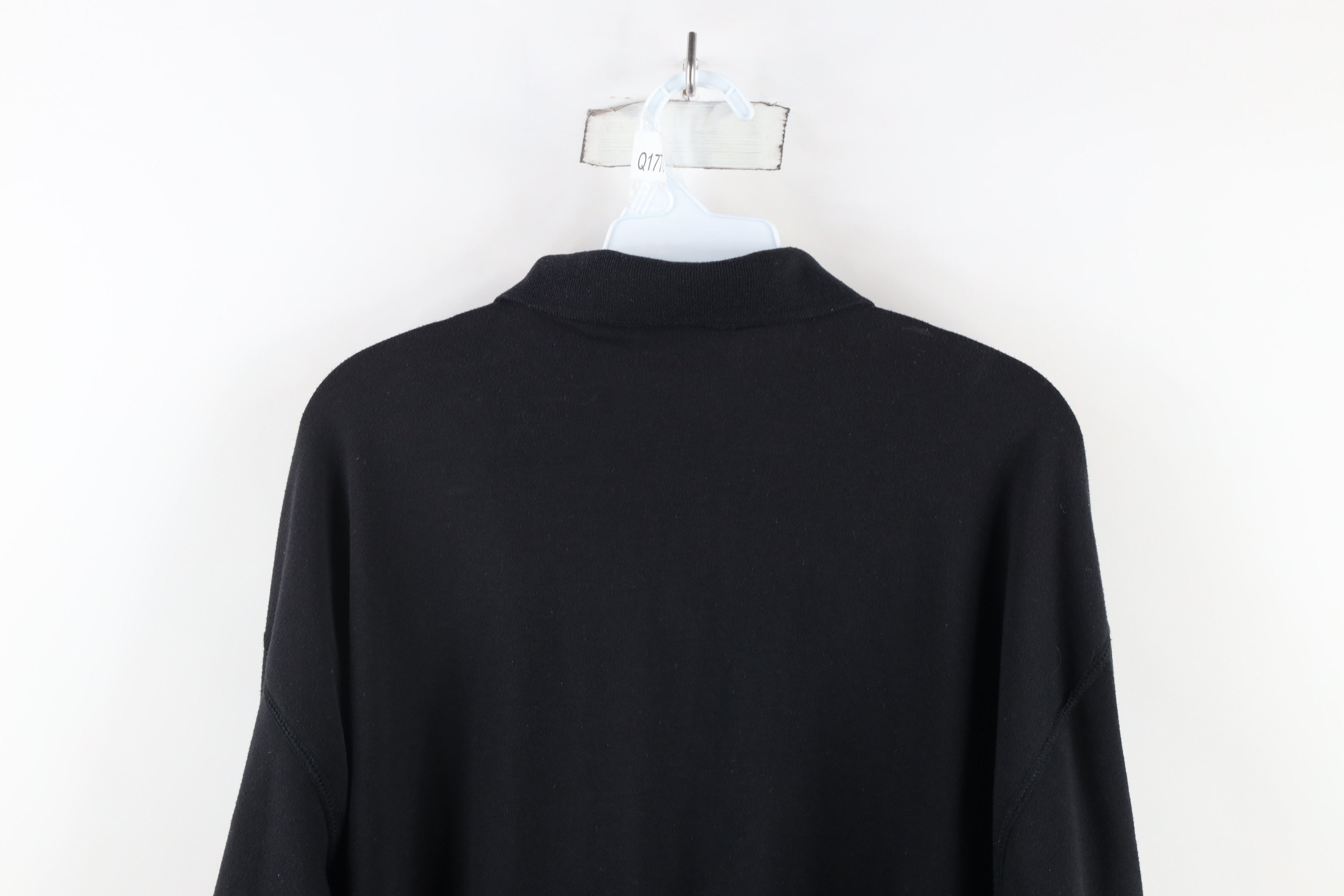 Vintage Vintage 90s Streetwear Nature Leaf Collared Sweatshirt Black Size M / US 6-8 / IT 42-44 - 8 Thumbnail