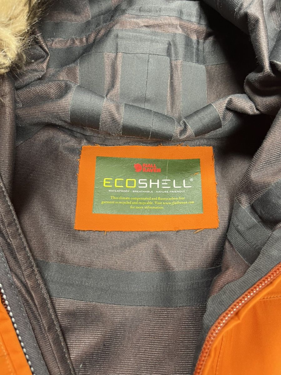 Fjallraven Fjallraven Eco Shell softshell Orange rare jacket women Size L / US 10 / IT 46 - 17 Thumbnail
