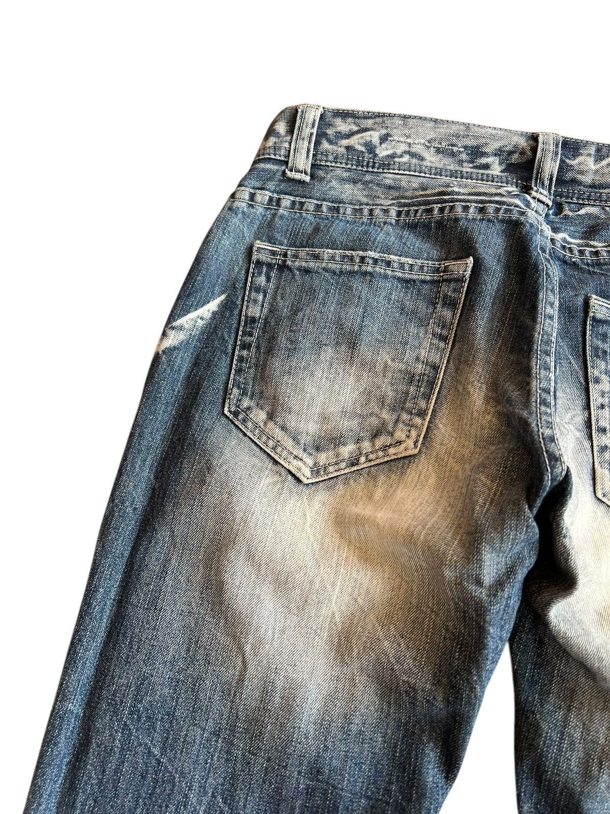Japanese Brand Vintage La Gate Distressed Flare Low Rise Jean Size US 30 / EU 46 - 11 Thumbnail