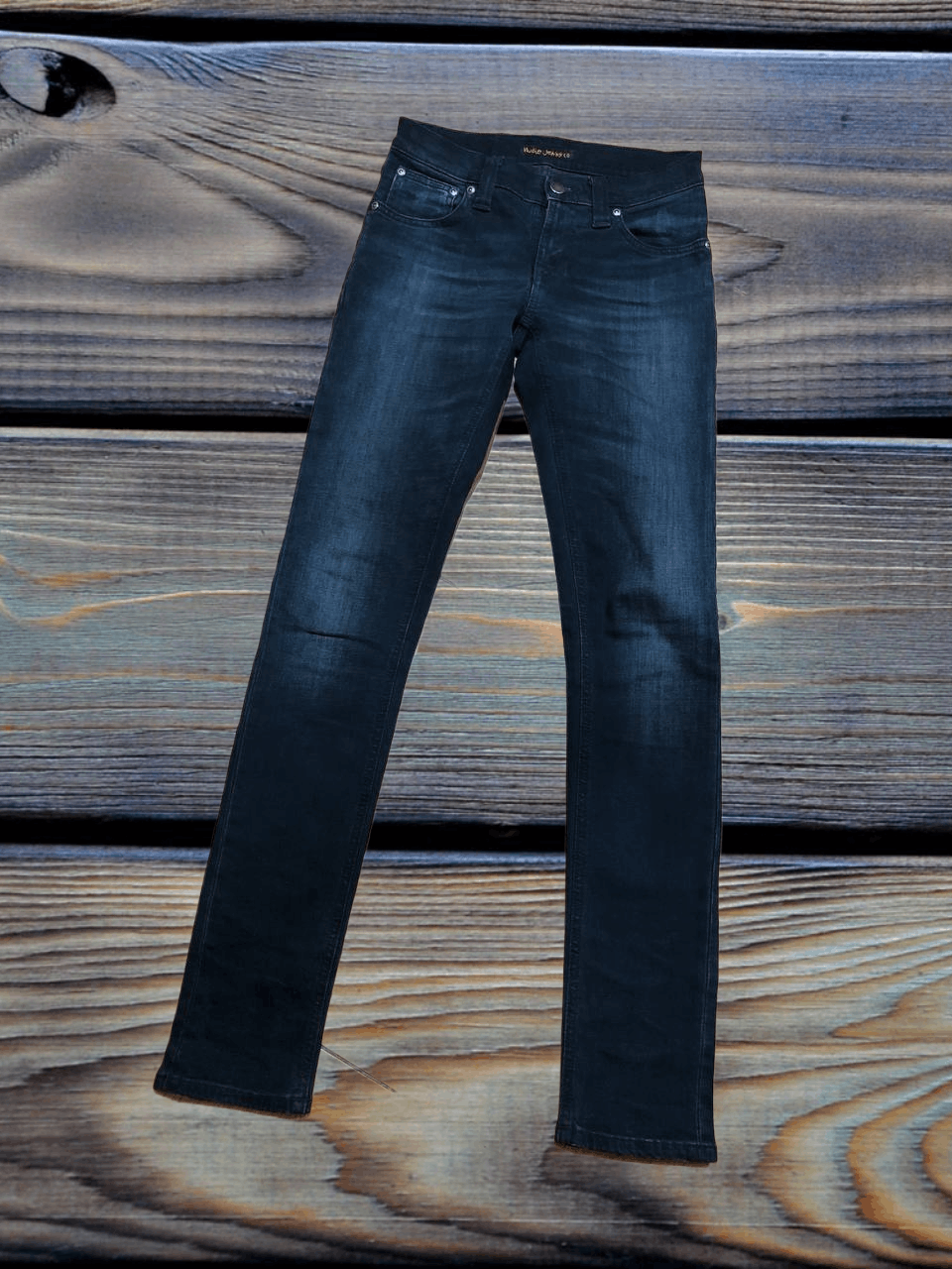 Nudie Jeans NUDIE Slim Fit Skinny Leg Stretch BLACK Size 25" / US 0 / IT 36 - 1 Thumbnail