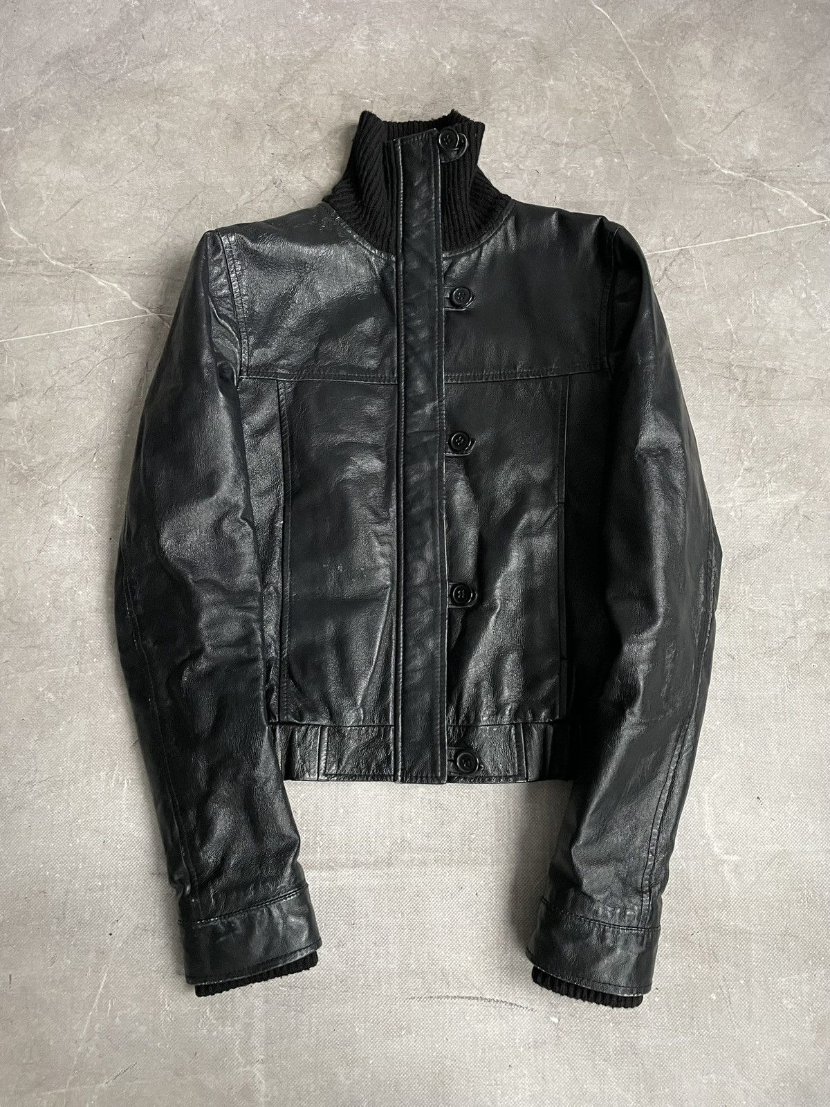 Slim Leather Jacket 90’s 14th addiction style bomber y2k