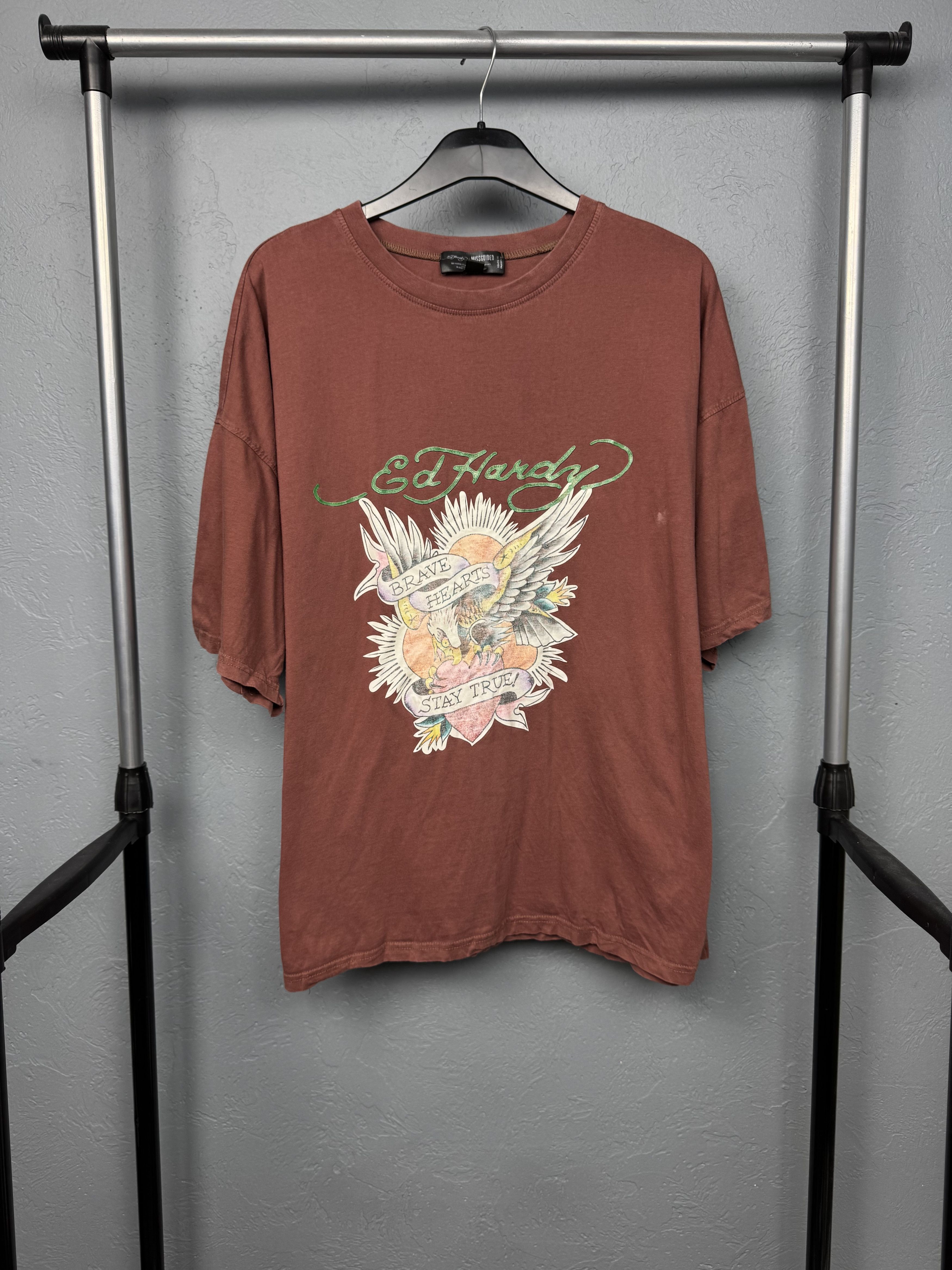 Ed Hardy Ed Hardy x Missguided Womens Oversized T-Shirt Size M / US 6-8 / IT 42-44 - 1 Thumbnail