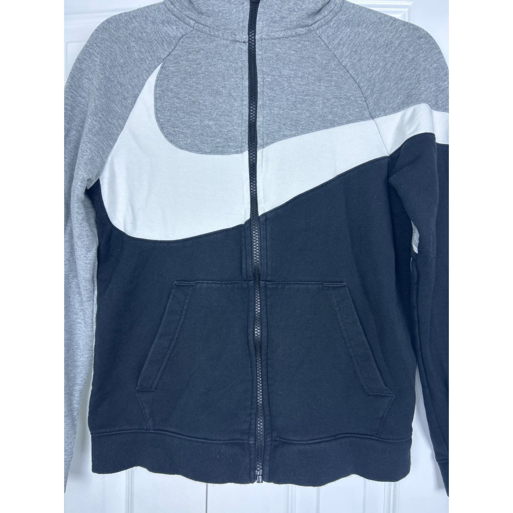 Nike Vintage Y2K Nike Big Swoosh Hoodie Track Jacket Sweatshirt Size S / US 4 / IT 40 - 2 Thumbnail