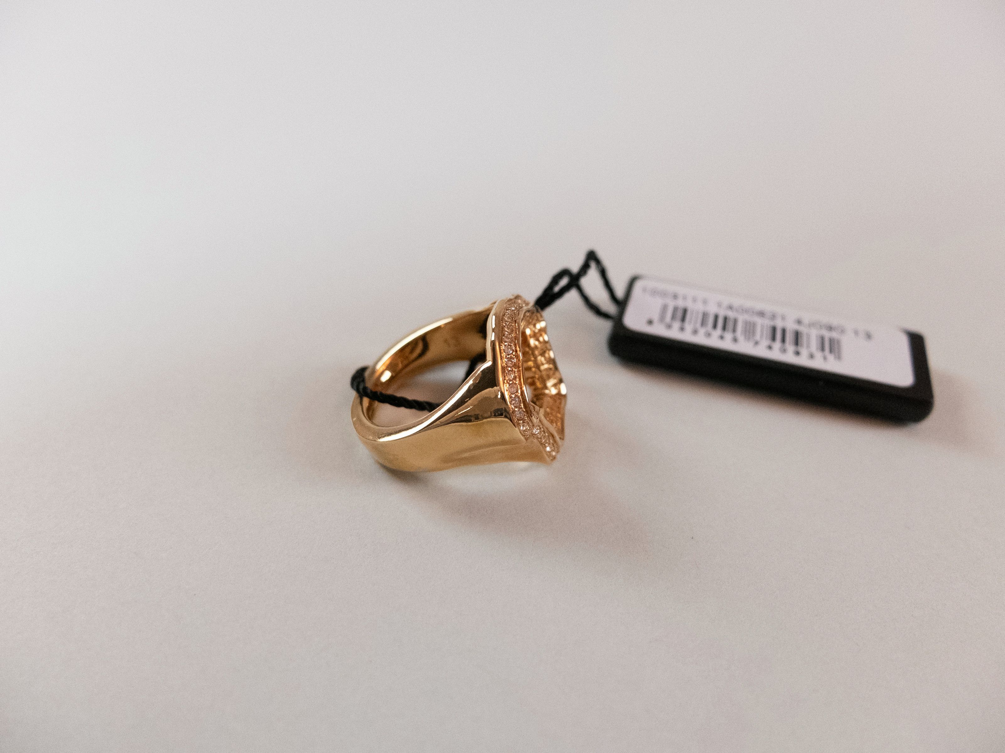 Versace VERSACE La Medusa Curve Swarovski gold tone ring 6 US / 13 Size ONE SIZE - 5 Thumbnail