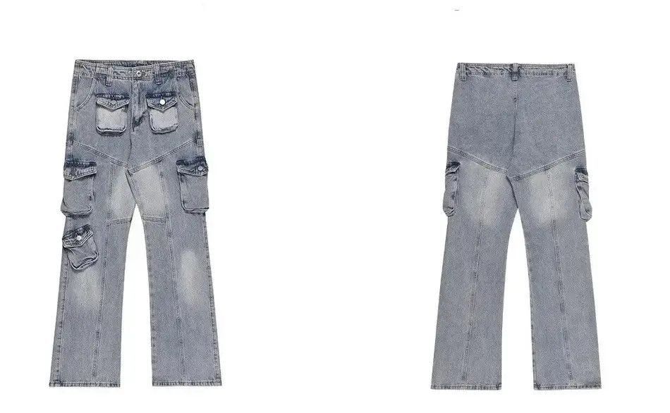 Japanese Brand Streetwear faded y2k hiphop baggy cargo pants jeans Size US 30 / EU 46 - 3 Thumbnail