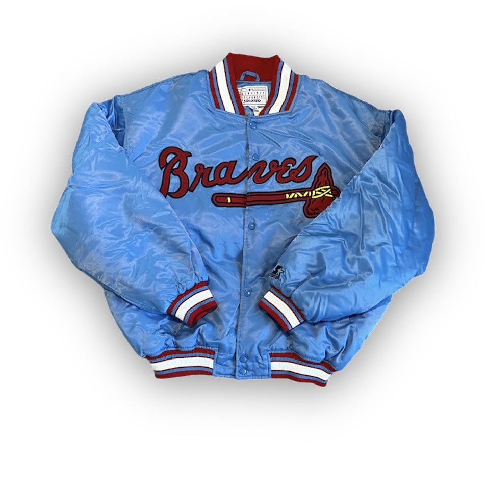 Vintage Light Blue Atlanta Braves Starter Jacket | Grailed