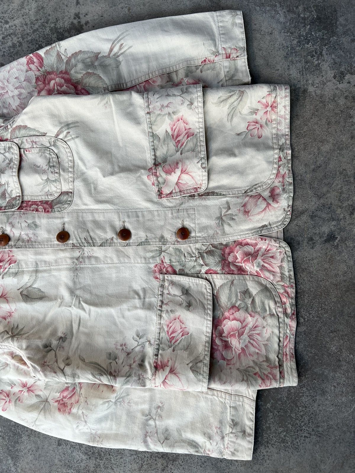 Ralph Lauren Vintage Ralph Lauren Flowers Denim Jacket Size US S / EU 44-46 / 1 - 4 Thumbnail