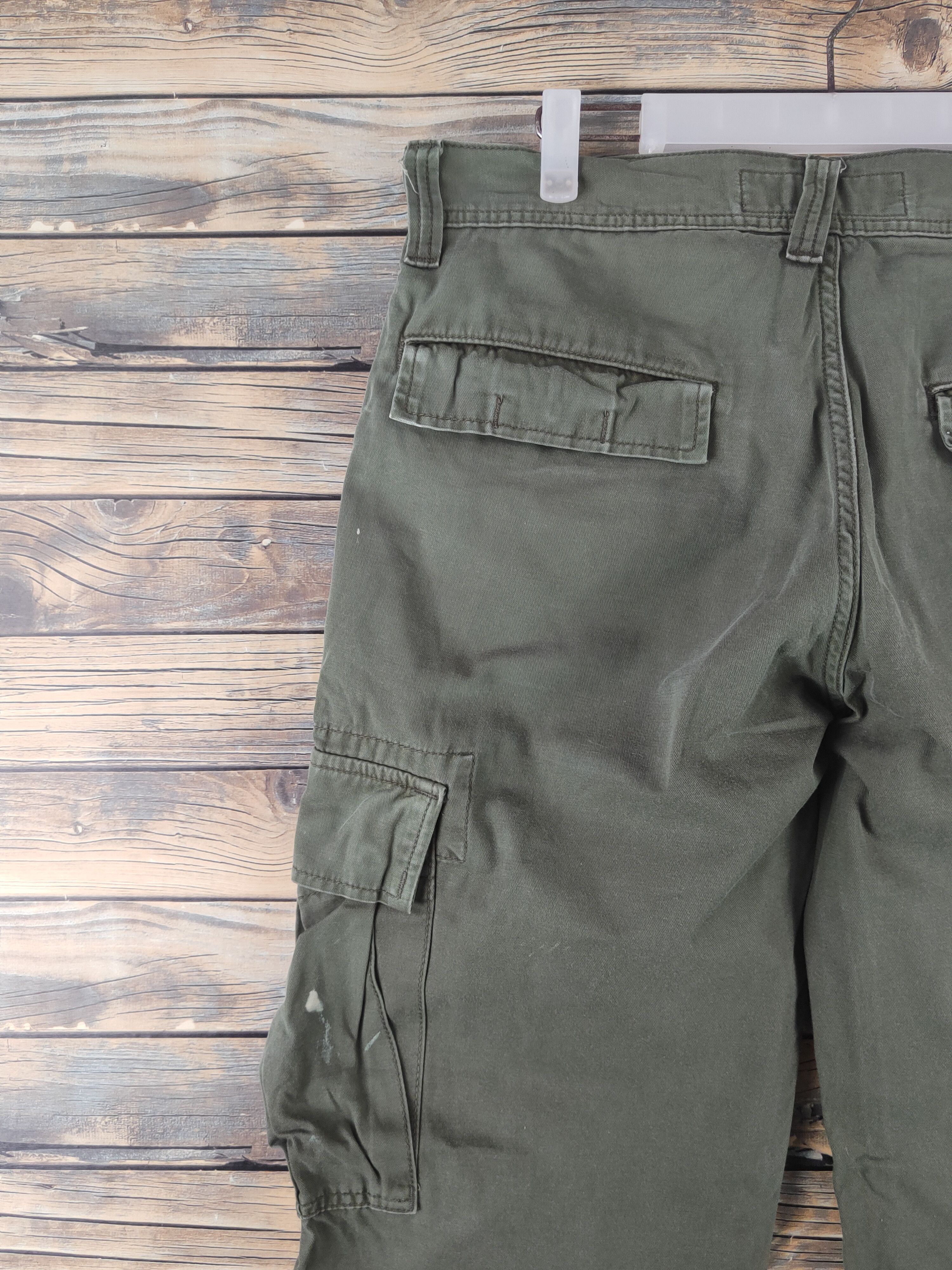 Edwin DL The LA Mart Dark Olive Multipocket Cargo Pants #1929 Size US 33 - 8 Thumbnail