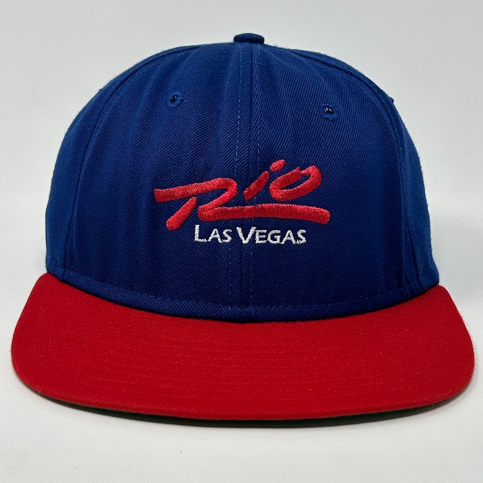 Delong Vintage 90s Rio Las Vegas Hat Baseball Cap Casino USA Blue Size ONE SIZE - 1 Thumbnail