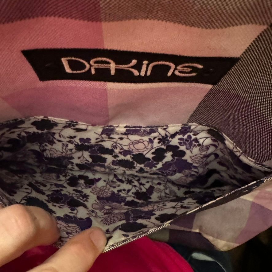 Dakine Dakine Purple Plaid Backpack Floral Lining Laptop Sleeve Size ONE SIZE - 4 Thumbnail