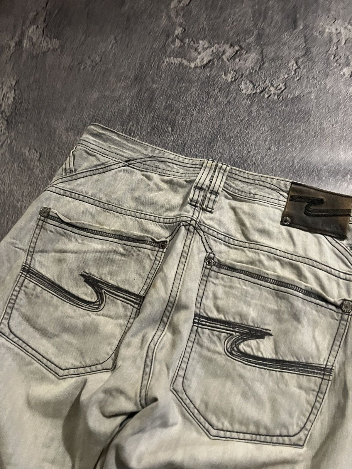 Japanese Brand Glamour Y2K White Baggy / Archive Japanese Streetwear / Y2K Size US 34 / EU 50 - 5 Thumbnail