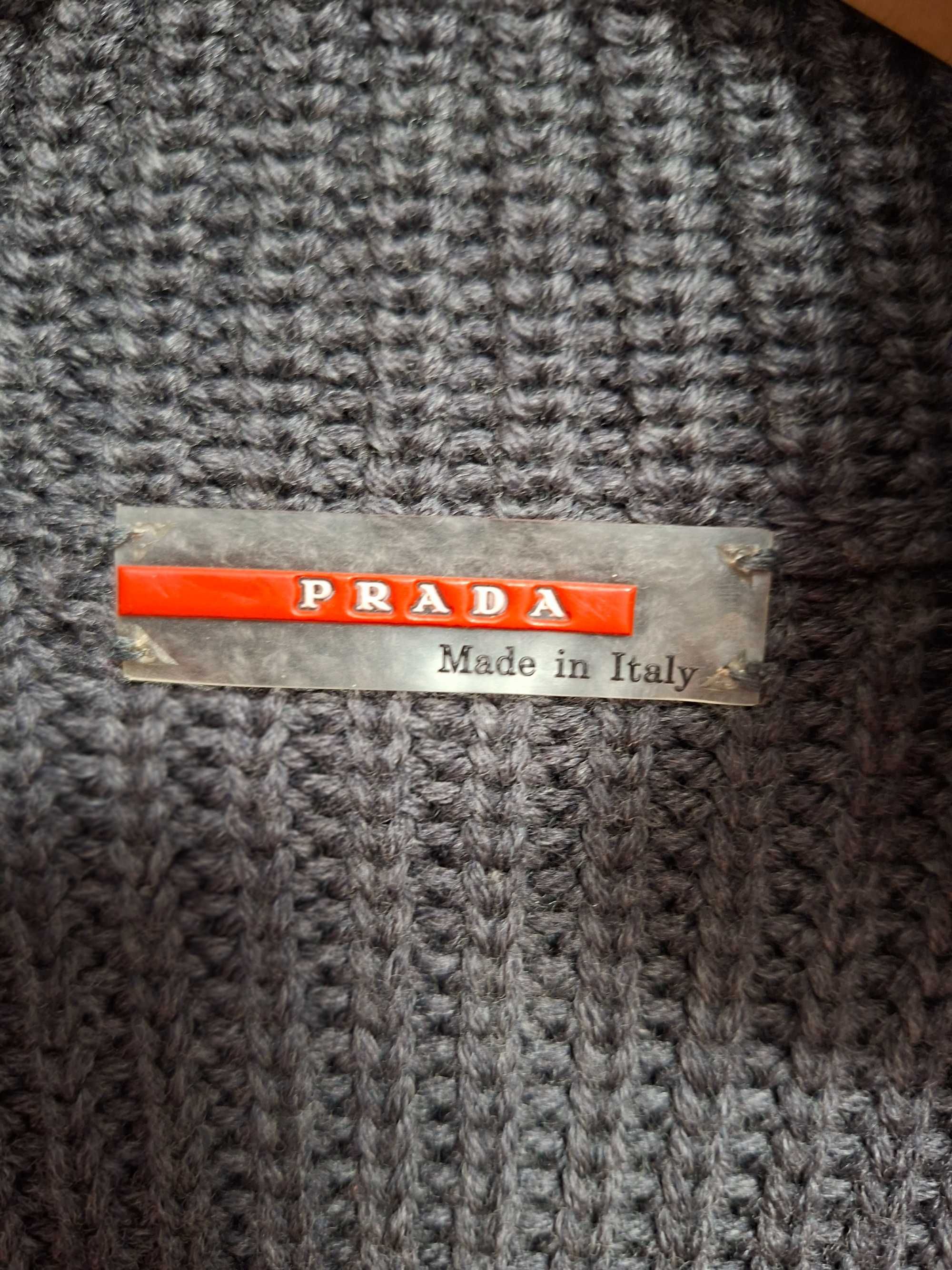 Prada Vintage Prada Wool Belted Zip Vest Size M / US 6-8 / IT 42-44 - 4 Thumbnail