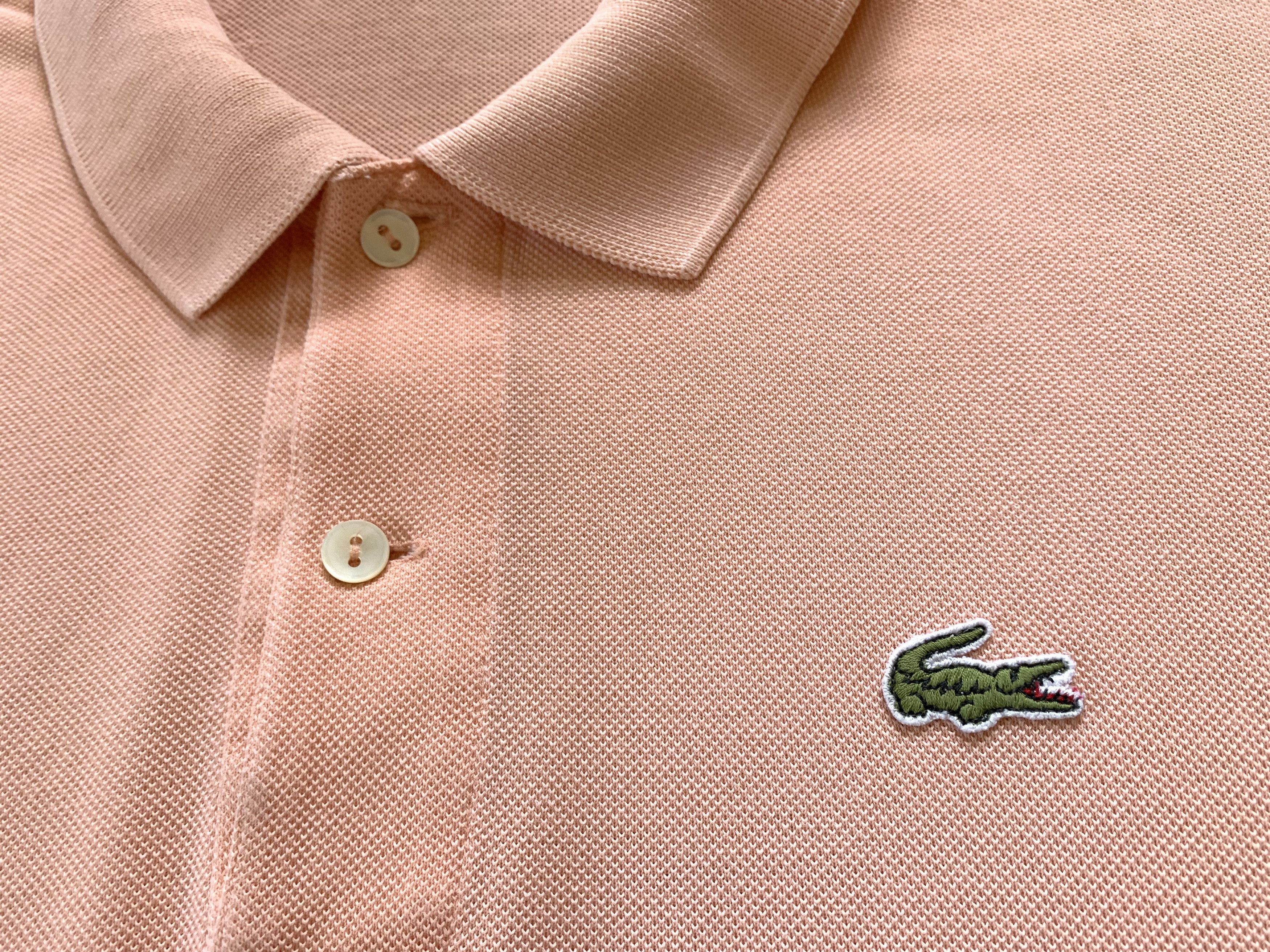 Lacoste × Vintage Vintage Chremise Lacoste Pink Polo T Shirt Size US L / EU 52-54 / 3 - 5 Thumbnail