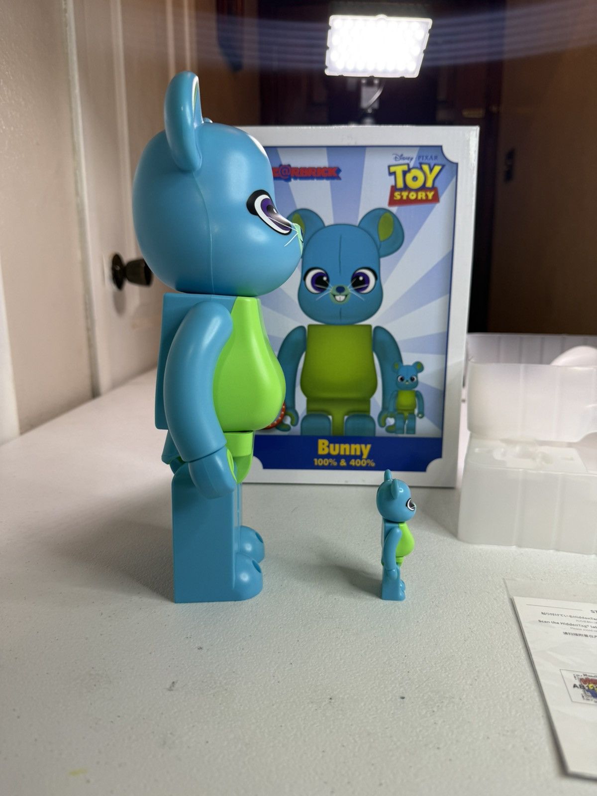 Medicom Toy Bearbrick Disney Pixar Toy Story 4 BUNNY 100% 400% Be@rbrick Size ONE SIZE - 3 Thumbnail
