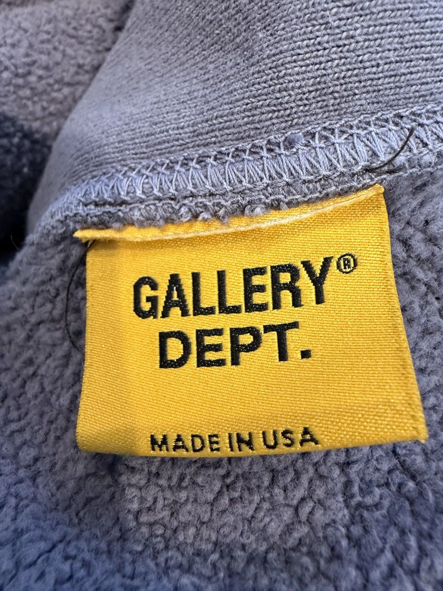 Gallery Dept. Gallery Dept Blue Gray Hooded Sweatshirt Large Size US L / EU 52-54 / 3 - 12 Thumbnail