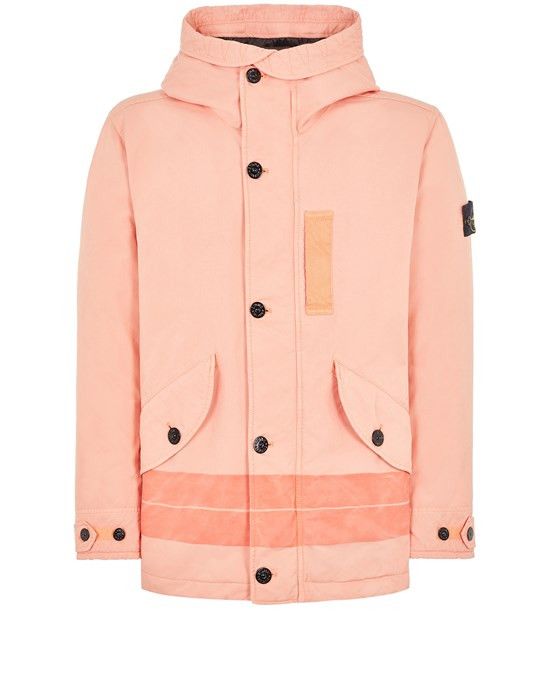 image of $2K Stone Island - David-Tc Down Jacket in Salmon, Men's (Size XL)