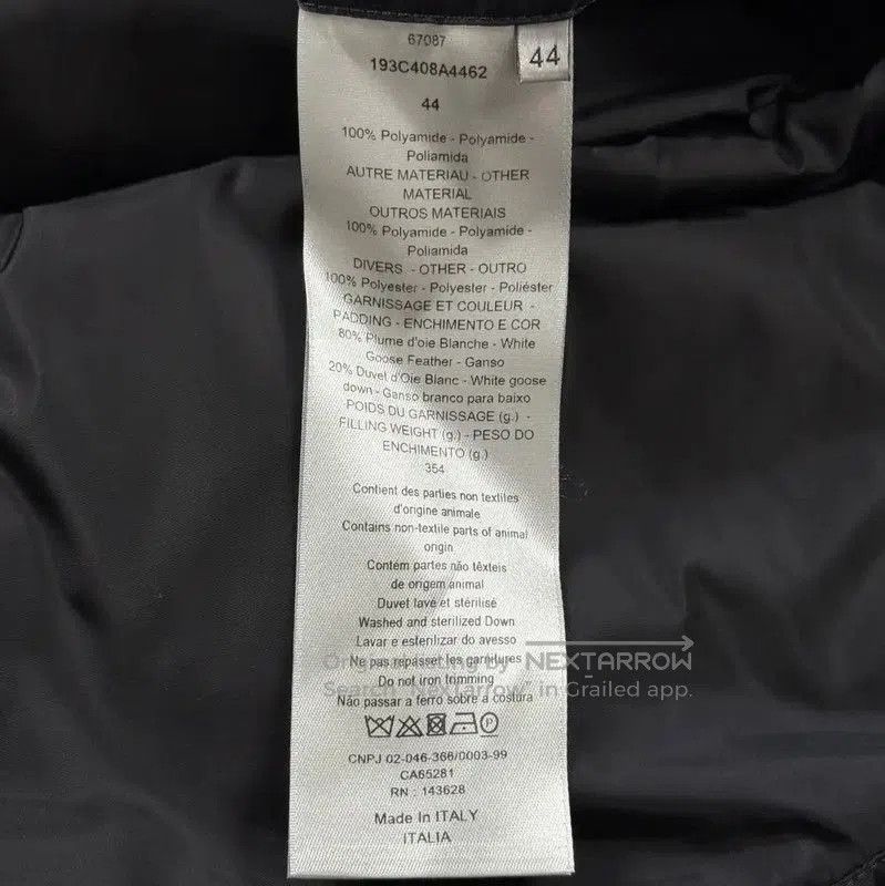 Dior Dior Black Down Jacket for Men . Size US S / EU 44-46 / 1 - 4 Thumbnail