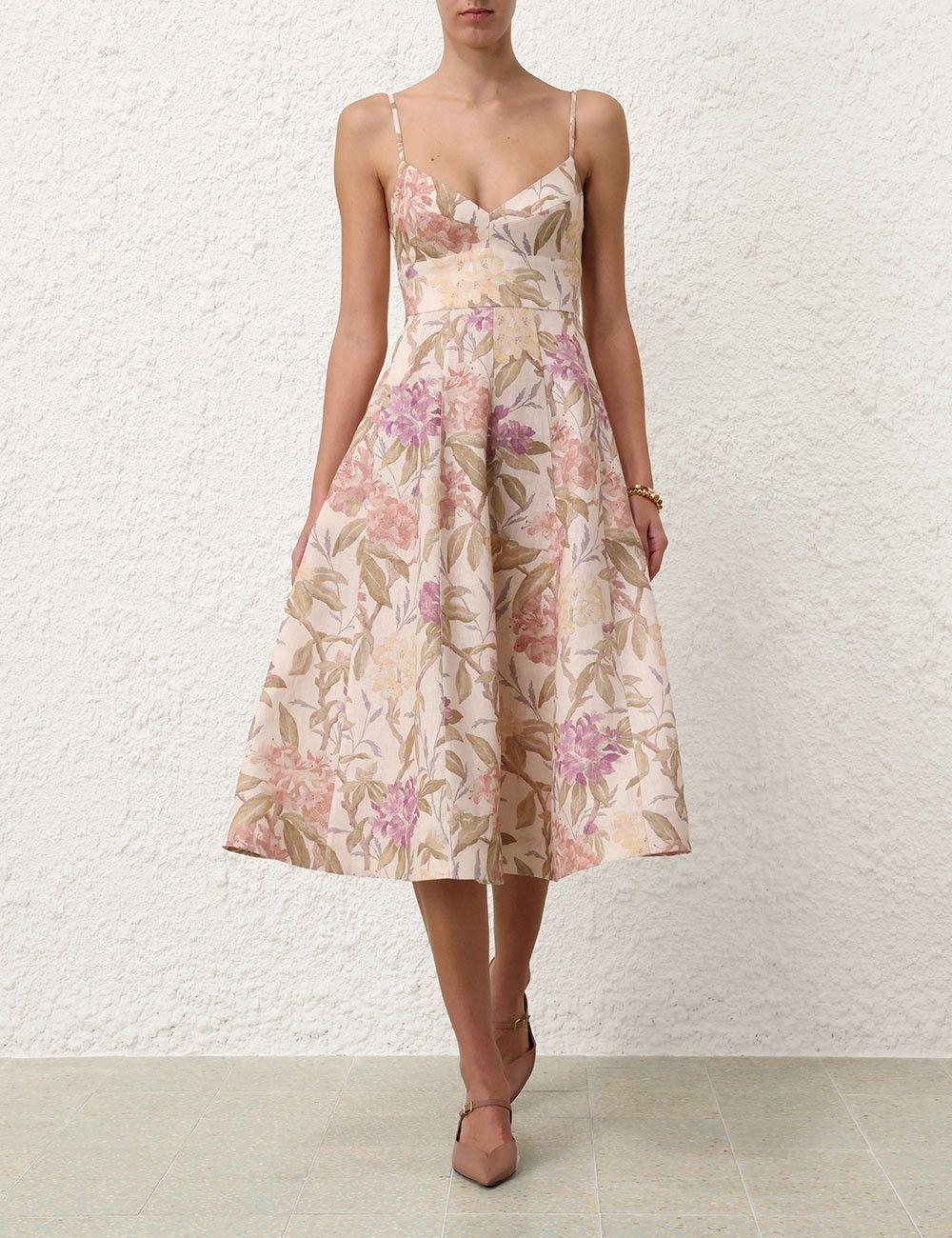 Zimmermann oc11z0825 Illustration Picnic Dress in Multicolor Size L / US 10 / IT 46 - 2 Thumbnail