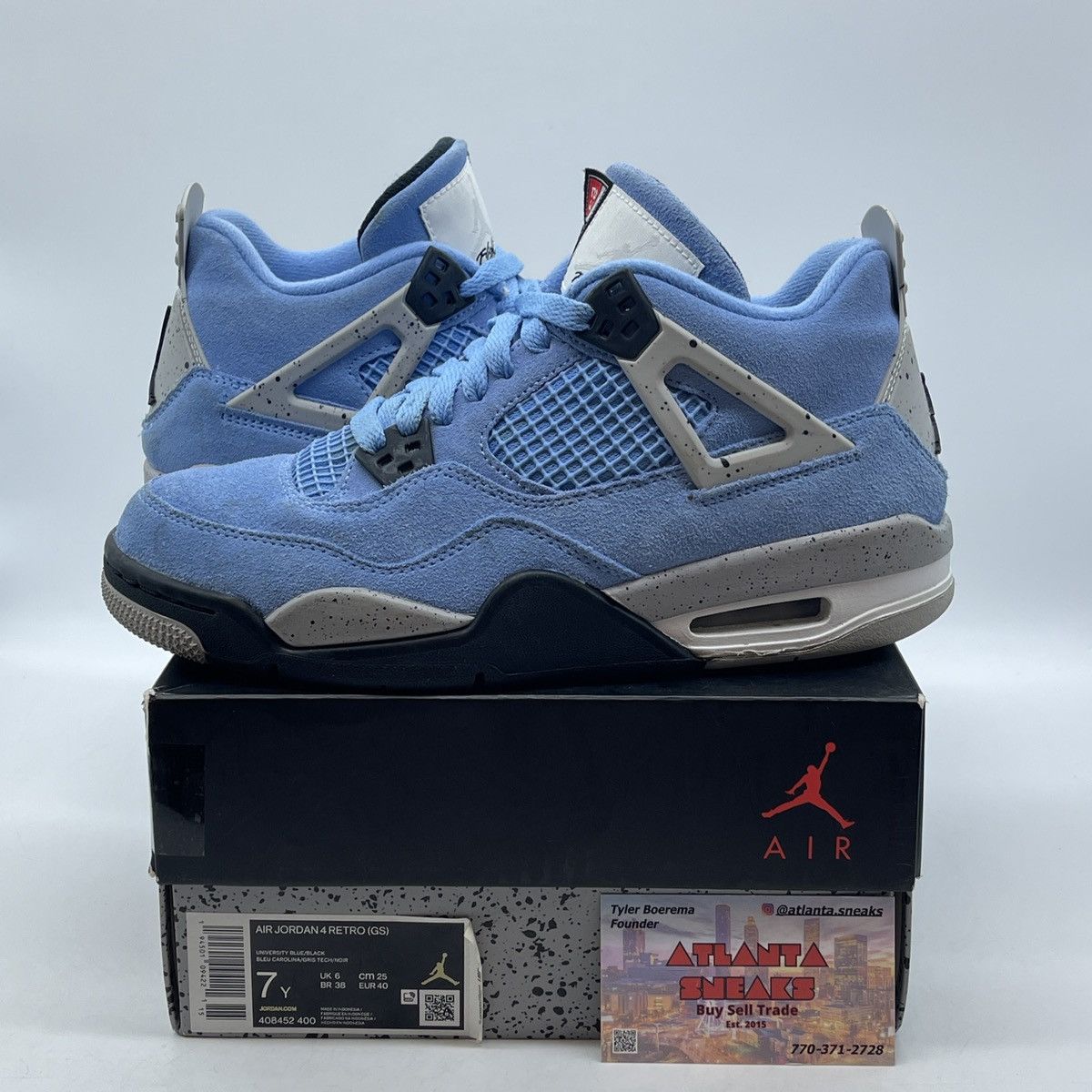 Jordan Brand Air Jordan 4 GS University blue Size US 7 / EU 40 - 1 Thumbnail