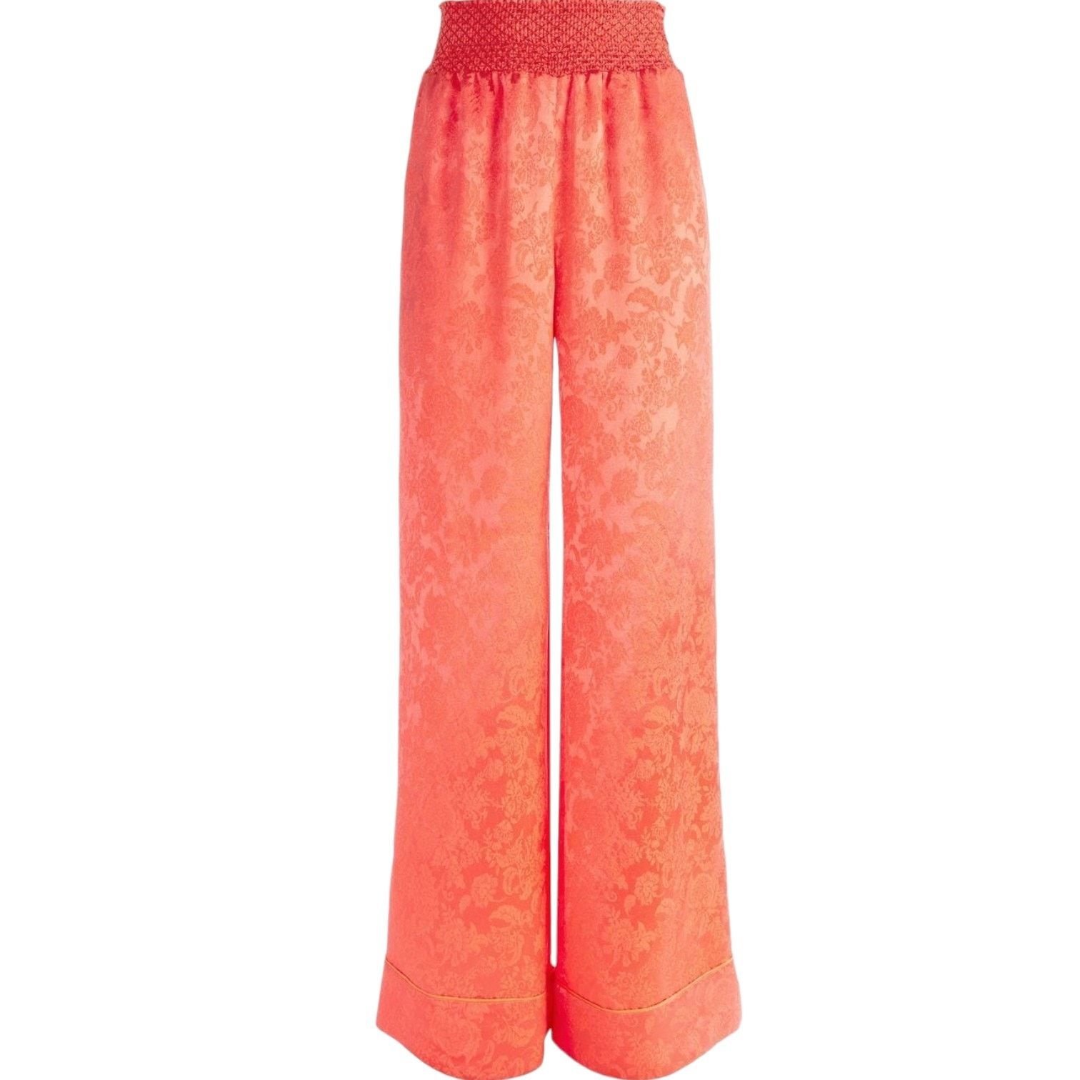 Alice + Olivia ALICE+OLIVIA Floral Embossed Sleep Jacket + Pajama Pants, S Size S / US 4 / IT 40 - 4 Thumbnail